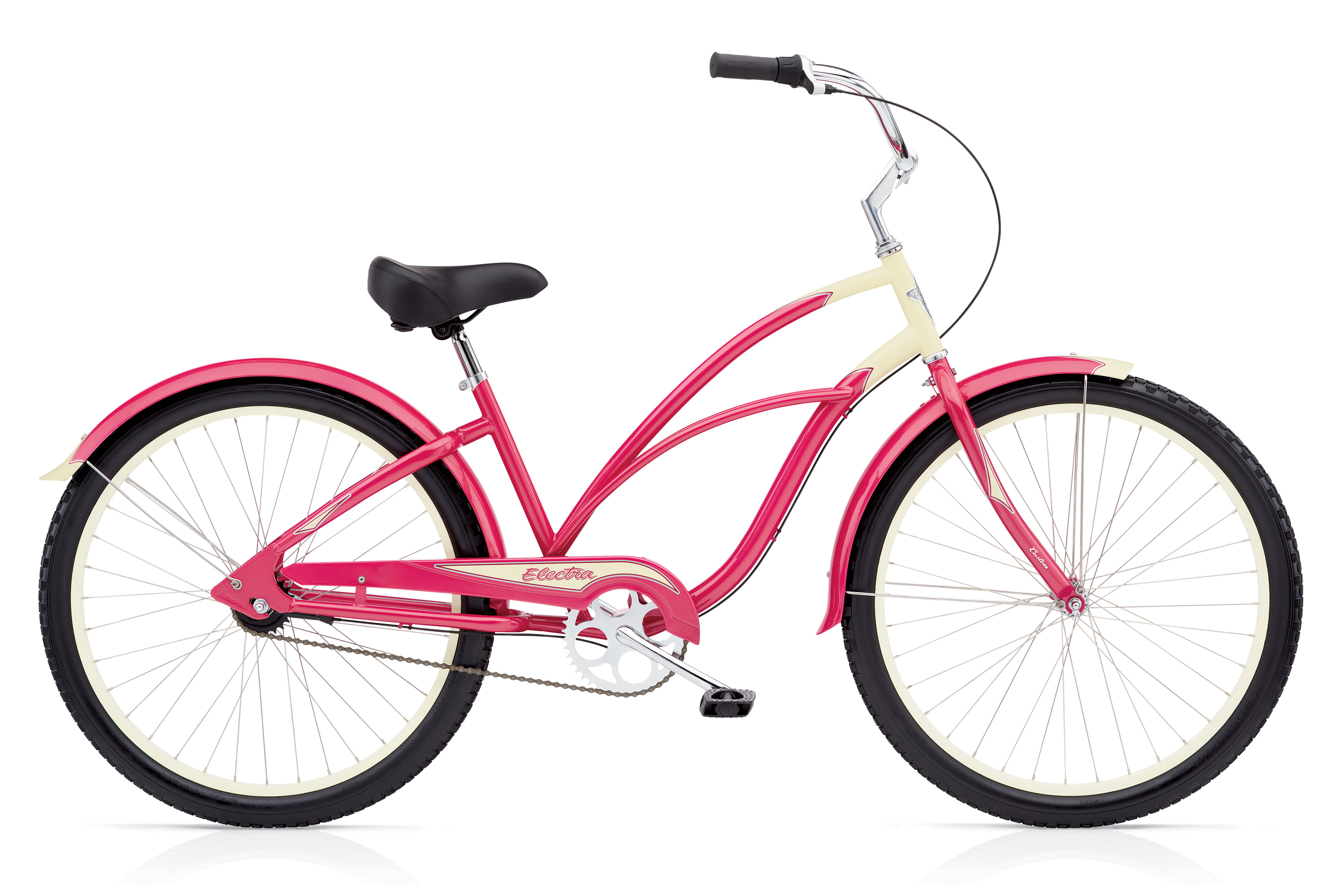 Велосипед 26" Electra Cruiser Custom 3i Ladies' Stawberry/Cream фото 