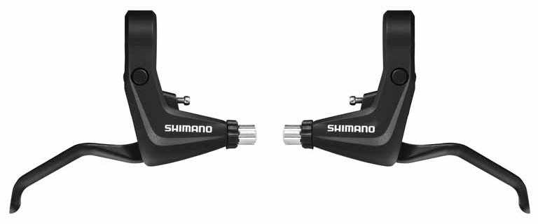 Ручки гальмівні Shimano BL-T4000 V-brake, під два пальці, комплект права+ліва фото 
