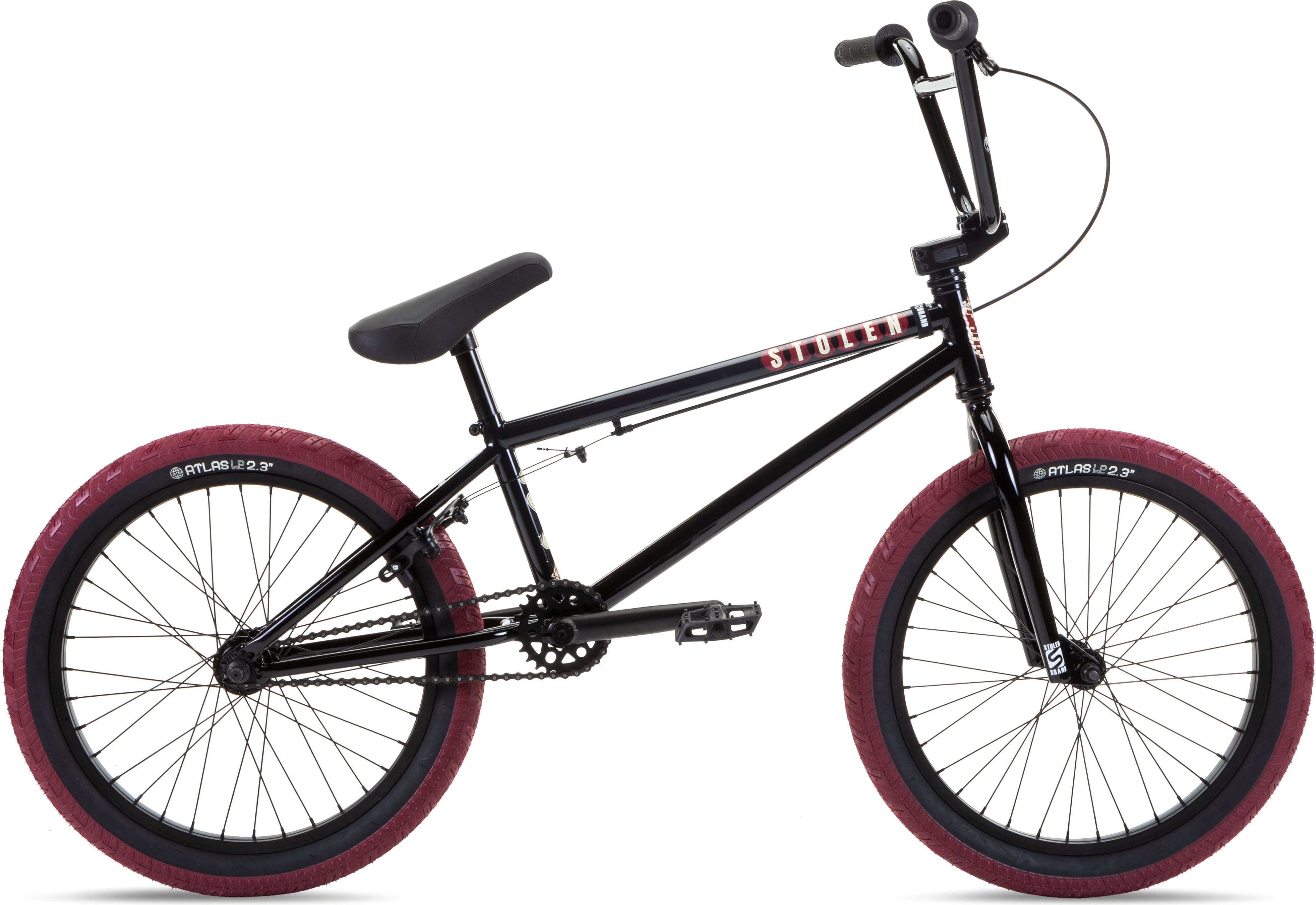 Велосипед 20" Stolen CASINO 20.25" BLACK & BLOOD RED A3 фото 