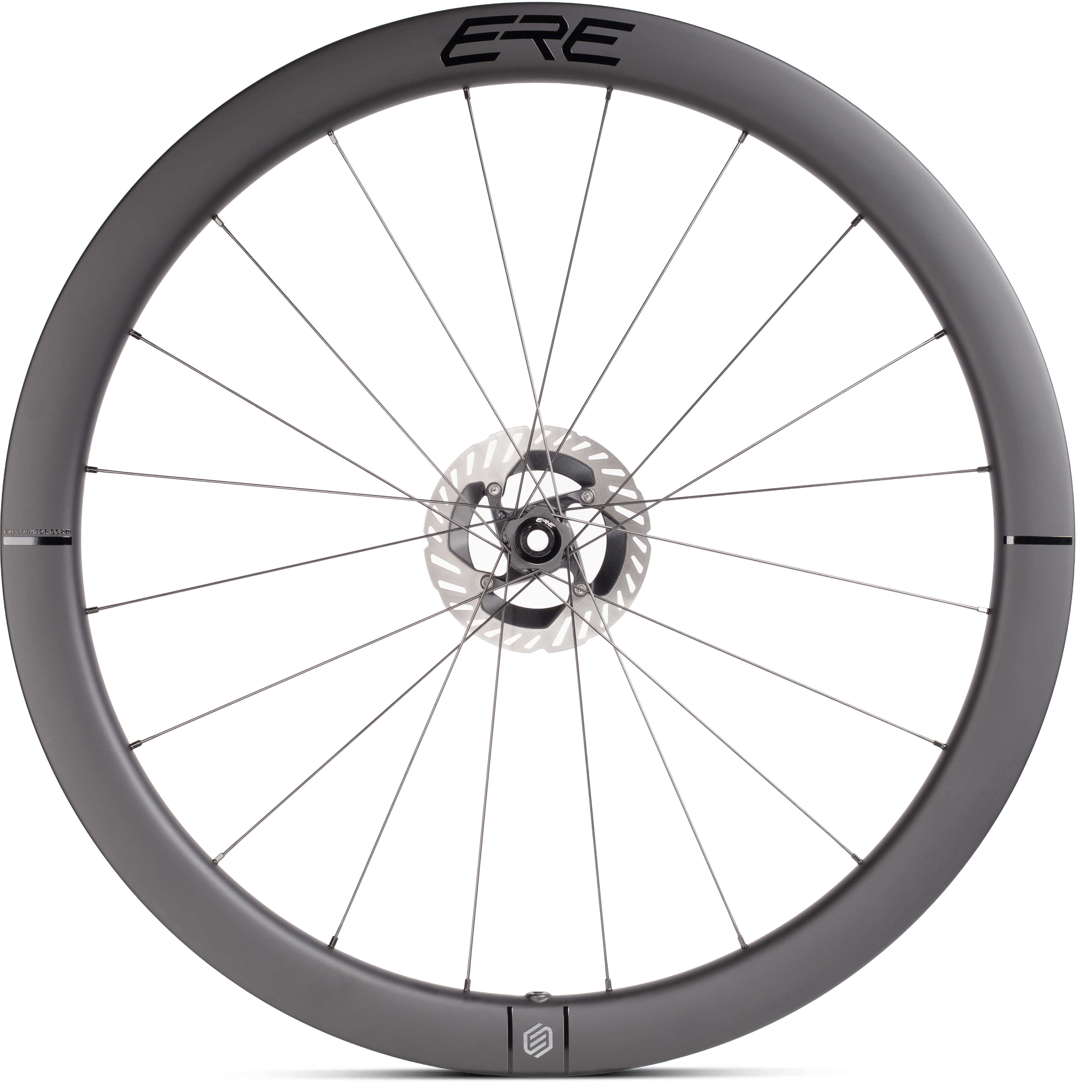 Колесо пер. + задн. 28" ERE EXPLORATOR CCR45 CARBON, Road, 100x12/142x12, CL, XDR, tubeless, черный сатин фото 2