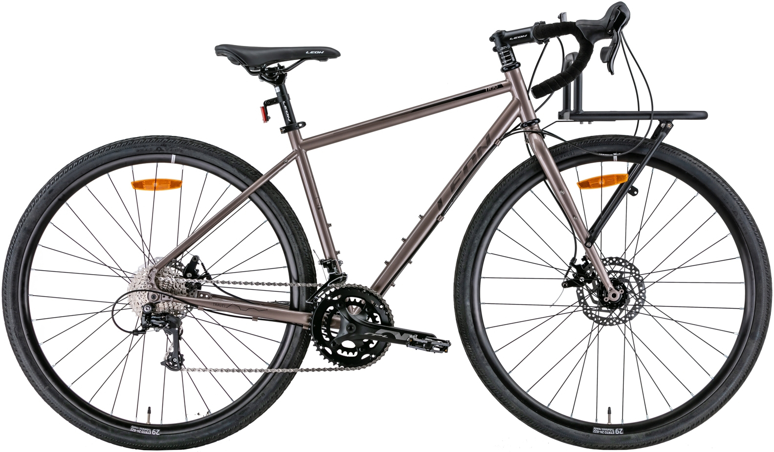 Велосипед 28" Leon TR-90 DD рама - L бежевый A2 фото 