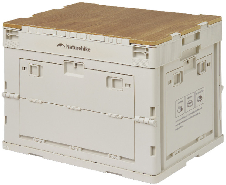 Контейнер складаний Naturehike CNK2450XB020, 23 л, бежево-сірий фото 