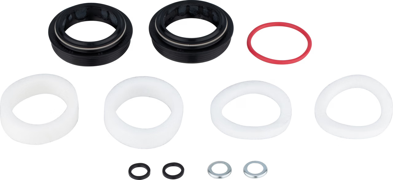 Сальники для вилки RockShox Upgrade Kit - 32 mm Black Flangeless Low Friction Seals (Incl. Dust Wipers & 10mm Foam Rings) фото 