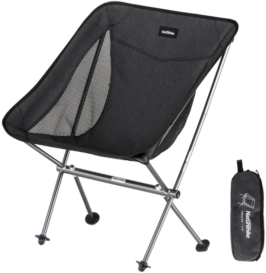 Стілець складаний Naturehike Stellaluna L04 CNK2450JJ015, розмір M, чорний фото 1