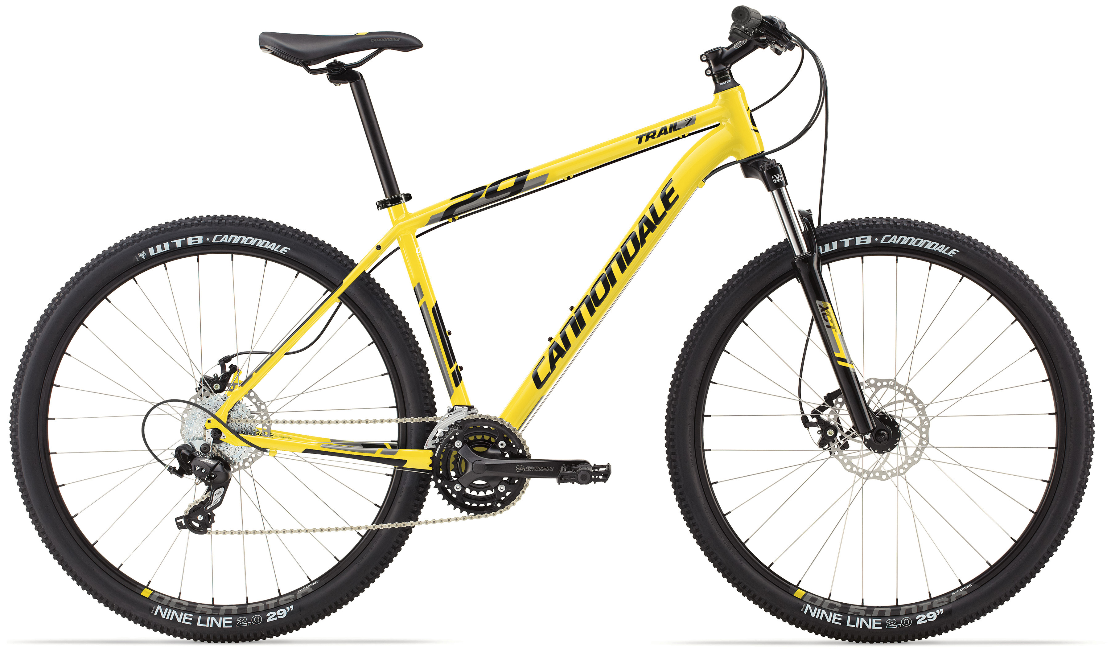 Велосипед 29" Cannondale TRAIL 7 рама - J 2014 жёлт. фото 