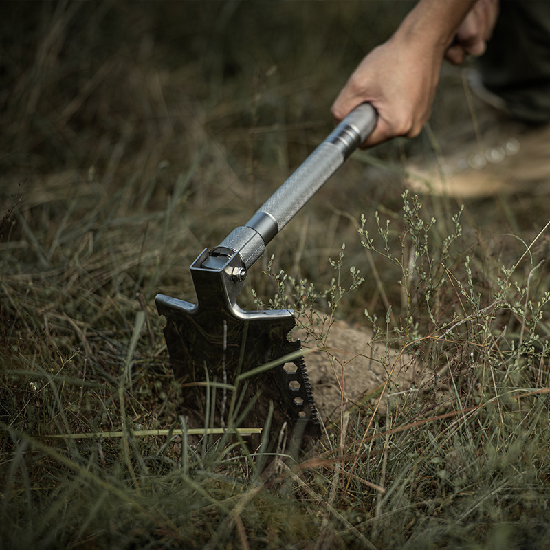 Лопата Naturehike Multifunctional Outdoor Shovel NH20GJ002, срібляста фото 6