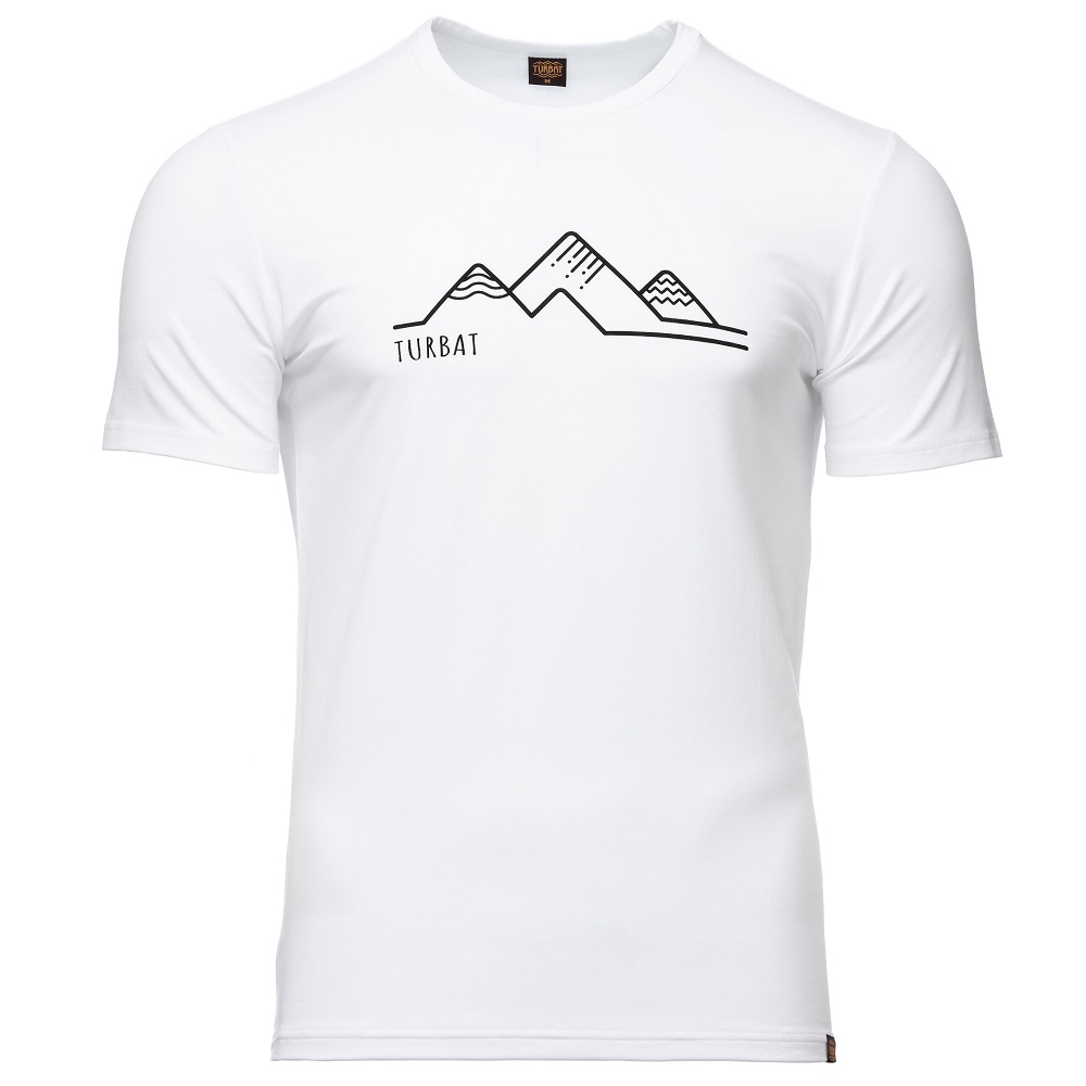 Футболка Turbat Logo 3 white чоловіча, розмір S, біла фото 