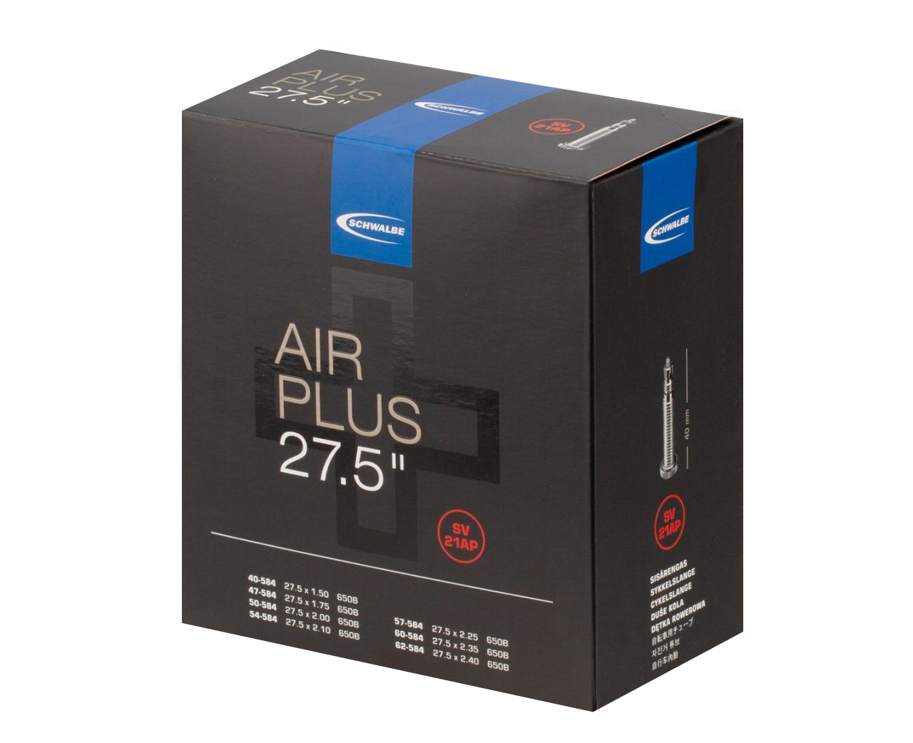Камера 27,5" (40/62-584) Schwalbe SV21AP AIR PLUS IB 40mm фото 
