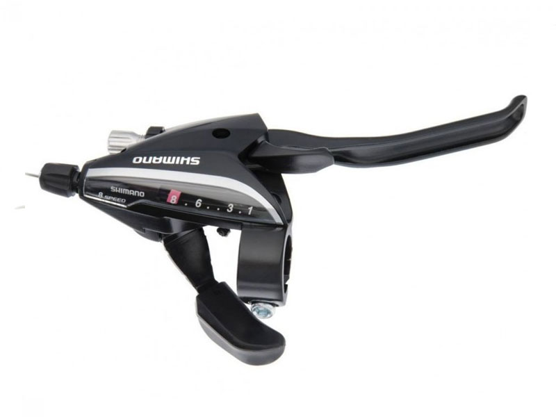 Моноблок прав. Shimano ST-EF65 8-ск. серебристый ОЕМ фото 