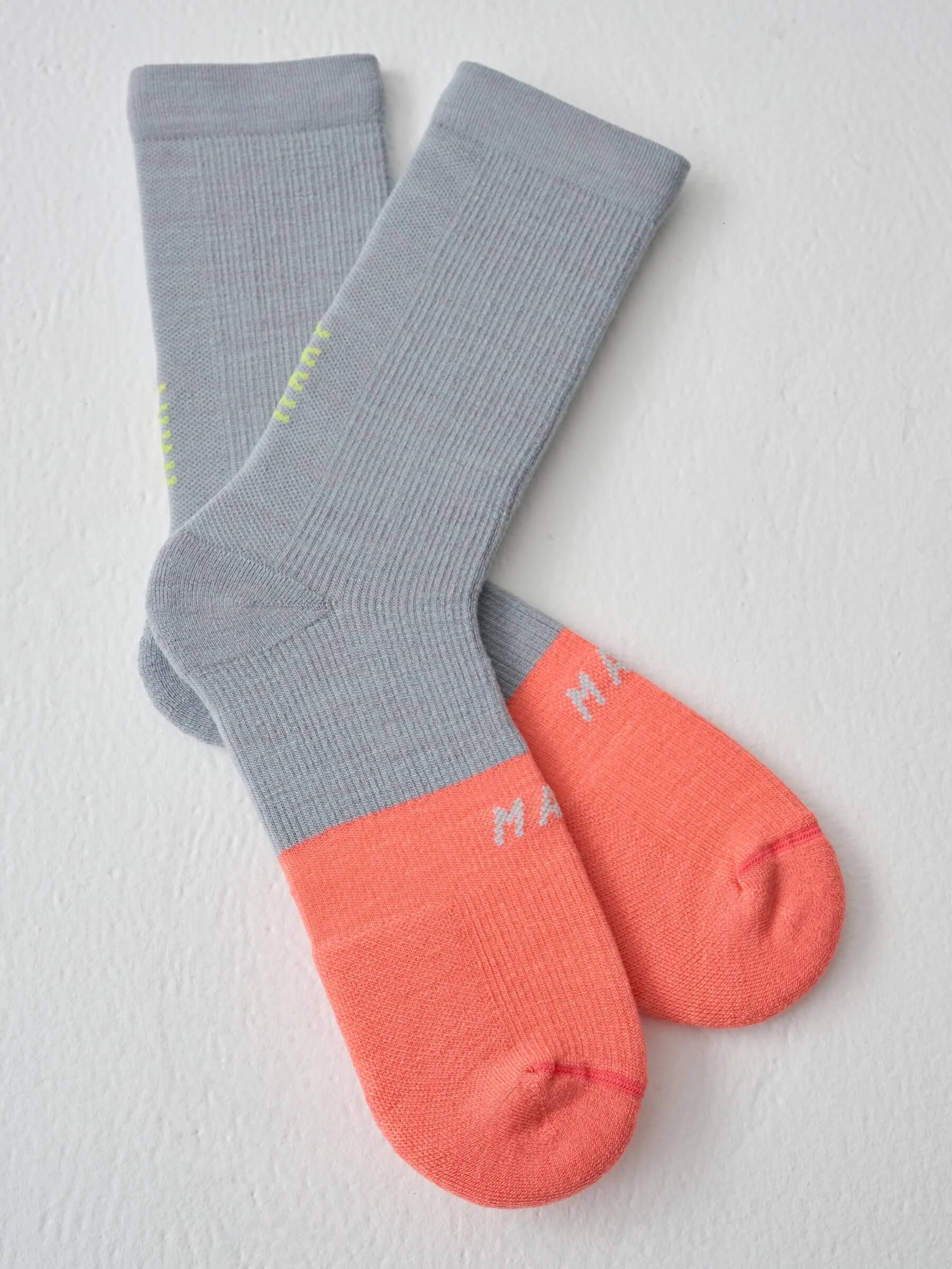 Носки MAAP Division Merino Alloy/Tangelo р 36,5-42 S/M фото 3