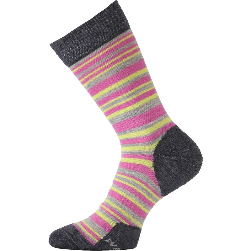 Термошкарпетки Lasting трекінг WWL 504, розмір L, сірі/рожеві фото 