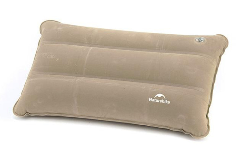 Подушка надувна Naturehike NH18F018-Z, 44x27 см, бежева фото 1