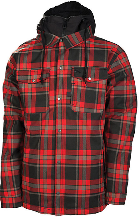 Куртка 686 Reserved Axxe Flannel Insulated муж. S, Chili Plaid фото 