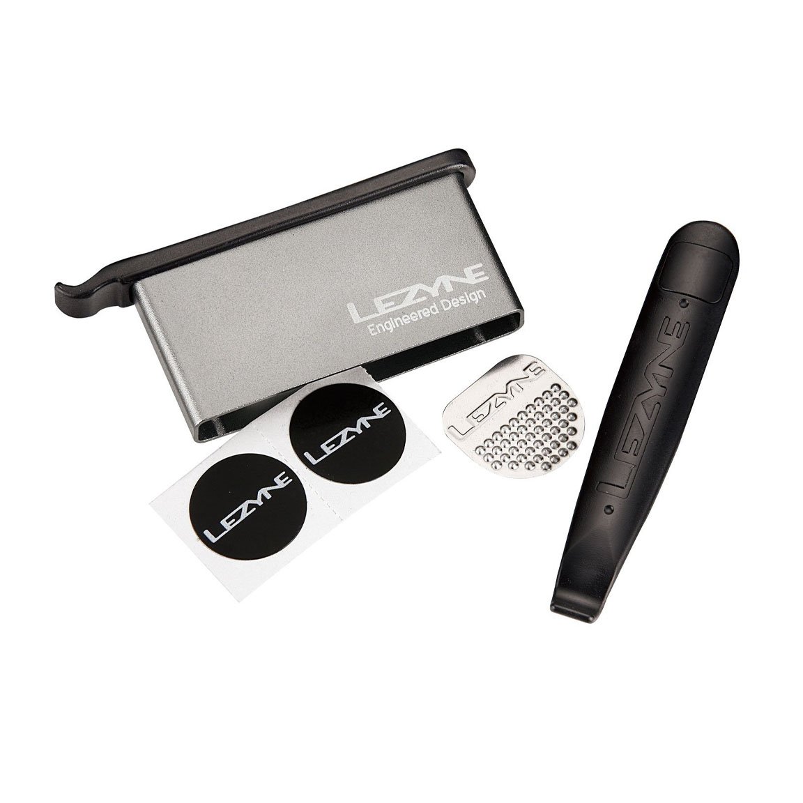 Мини-насос Lezyne POCKET DRIVE LOADED, 160psi, черный + ремкомплект для камер фото 4