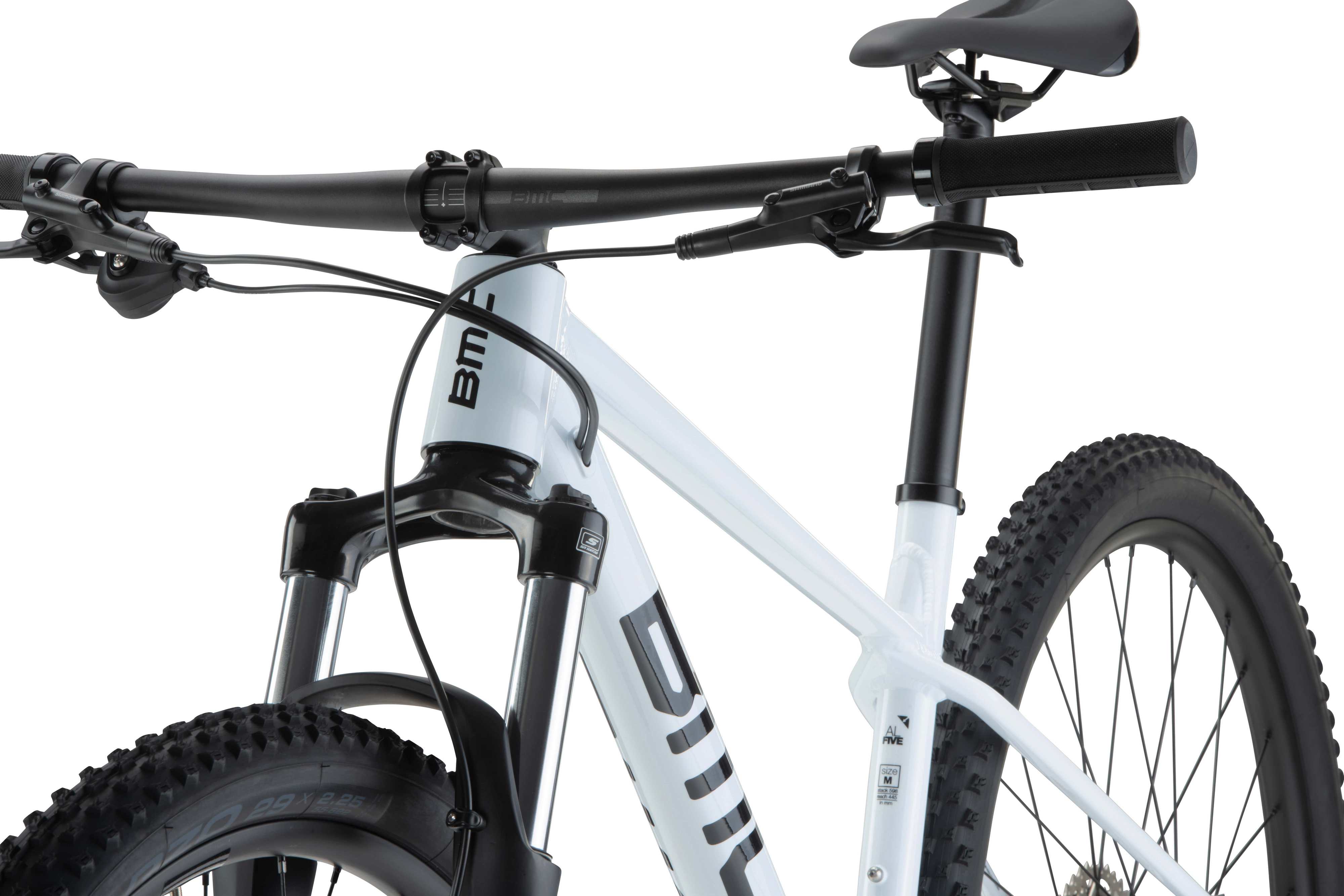 Велосипед 29" BMC TWOSTROKE AL FIVE рама - М White & Black A3 фото 2