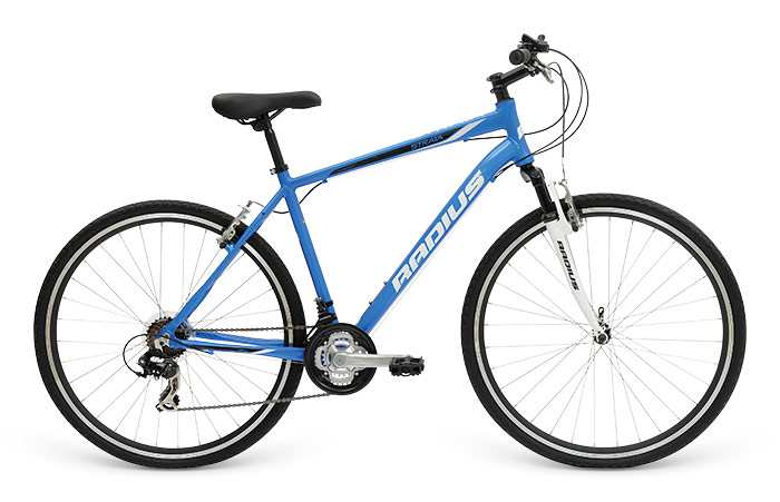 Велосипед 28" Radius Strata AL Men рама - 17" Gloss Blue / Gloss White / Gloss Black фото 