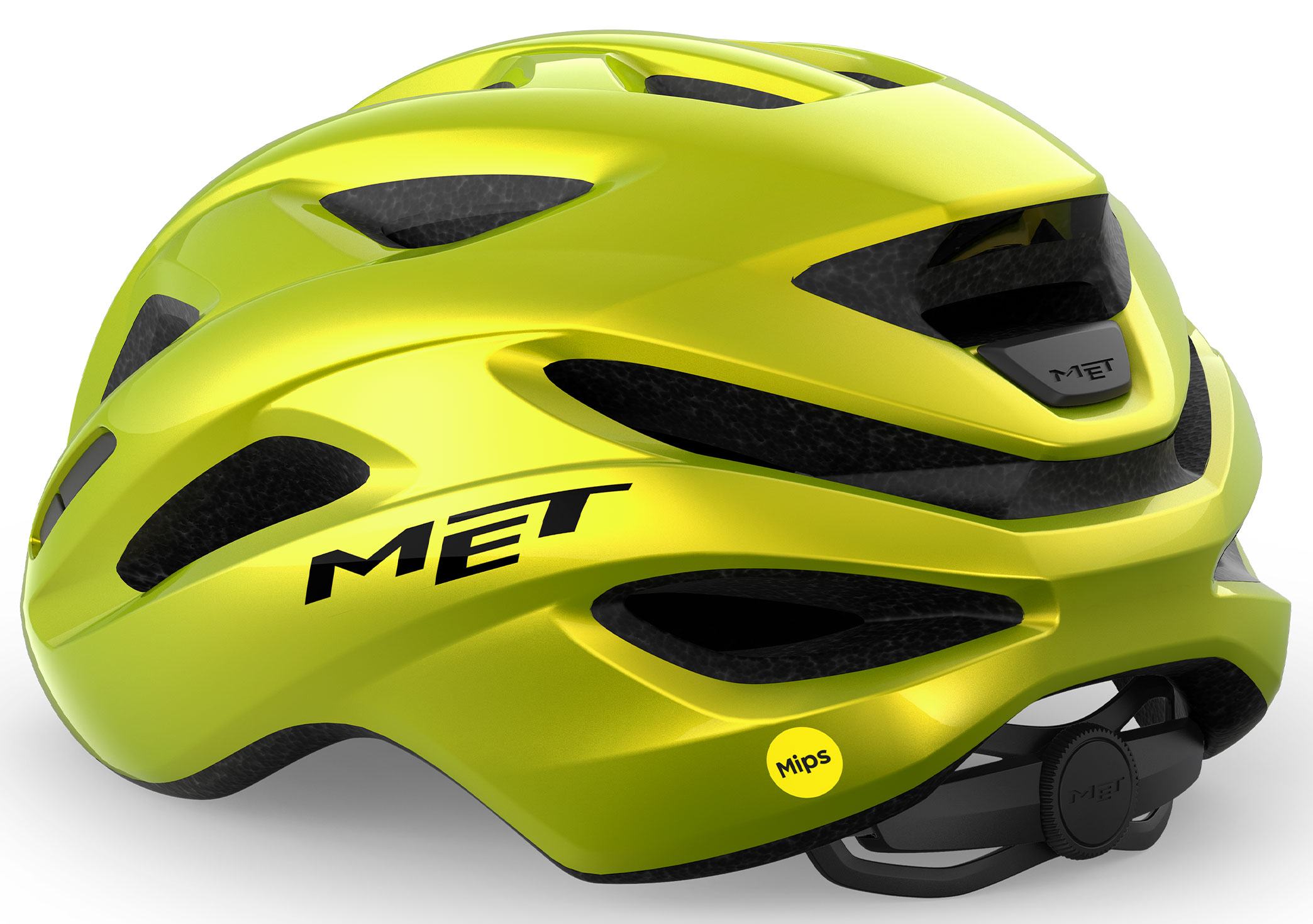 Шолом Met IDOLO MIPS CE розмір XL (60-64), Lime Yellow Metallic Glossy фото 2