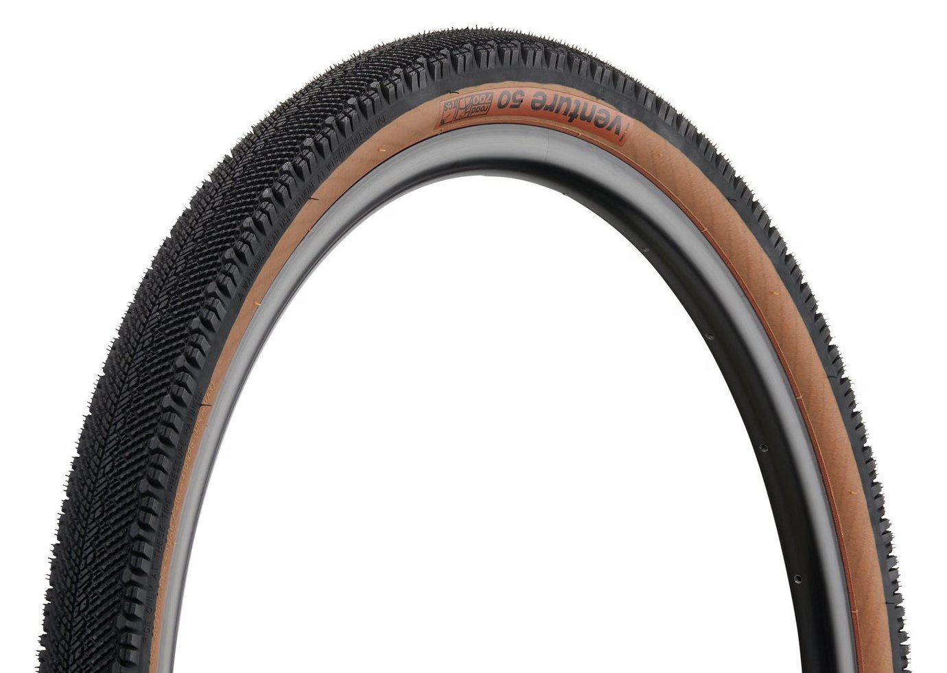 Покришка 700х50С (47-622) WTB Venture TCS Tubeless, 60tpi, коричнева боковина (ОЕМ, без пакування) фото 