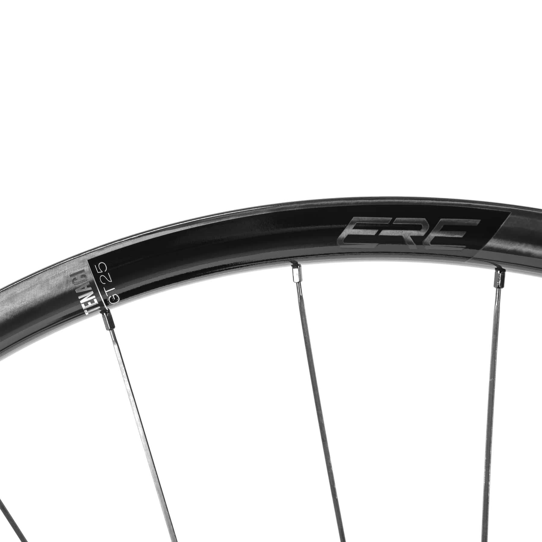 Колесо пер. + задн. 28" ERE TENACI GT25 CARBON, Gravel, 100x12/142x12, CL, MS12, tubeless, черный сатин фото 5