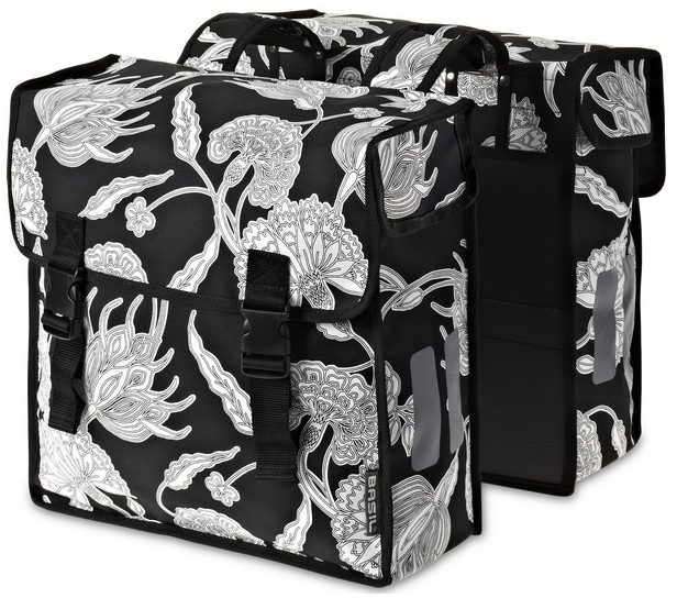 Сумка-штаны на/баг Basil BLOSSOM BOTANICA-DOUBLE BAG 35 л., водоотталкив. полиэстер, black фото 