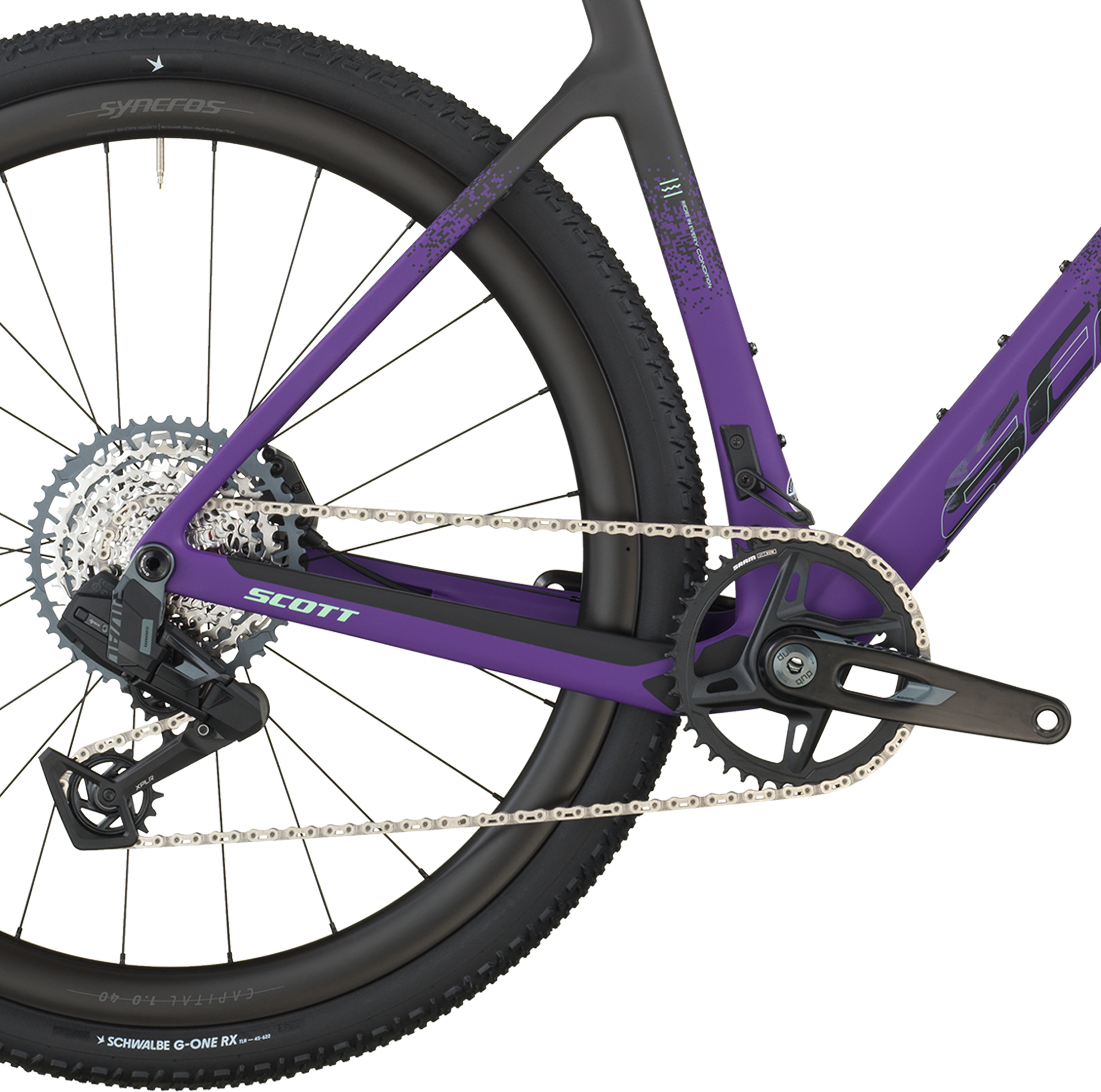 Велосипед 28" Scott ADDICT GRAVEL 20 рама - M Сarbon black / Іndigo purple B6 фото 4