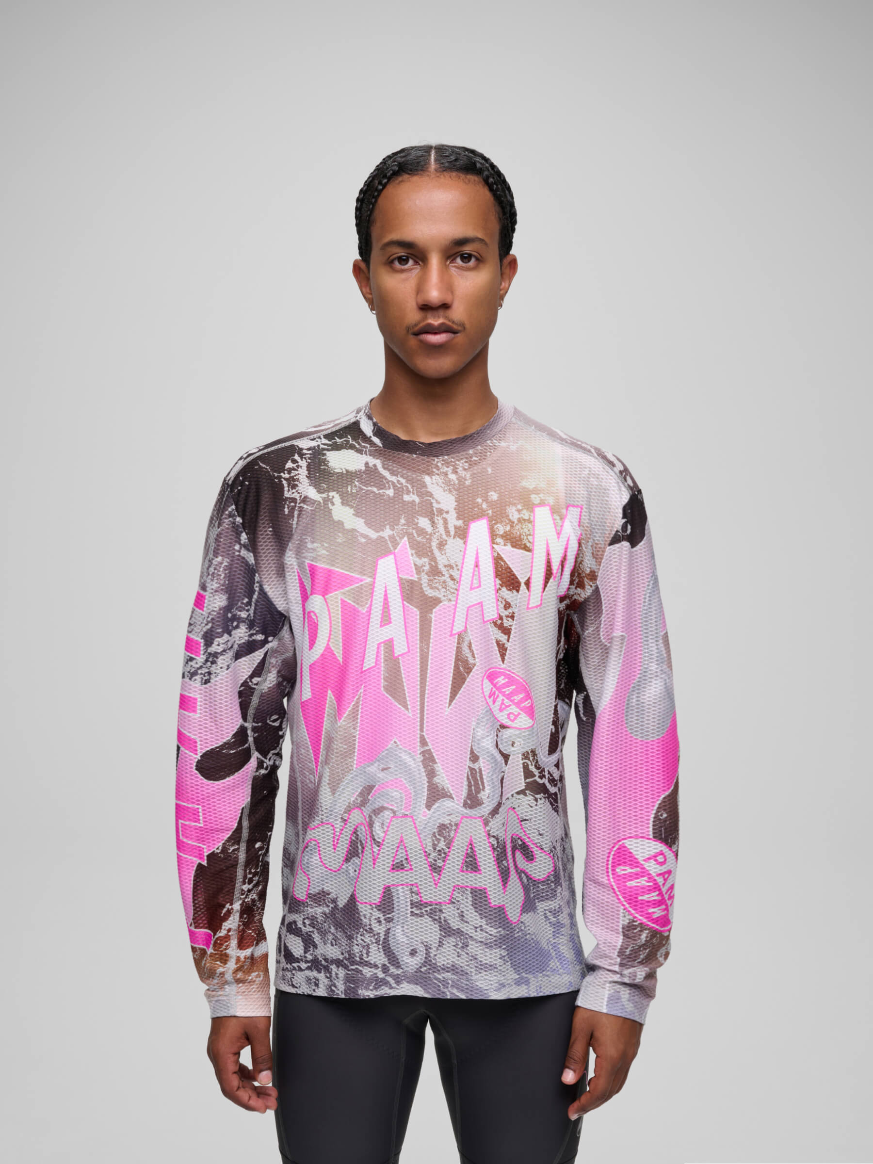 Лонгслив MAAP X P.A.M. Air Mesh LS Tee Violet Cosmos XXL фото 2