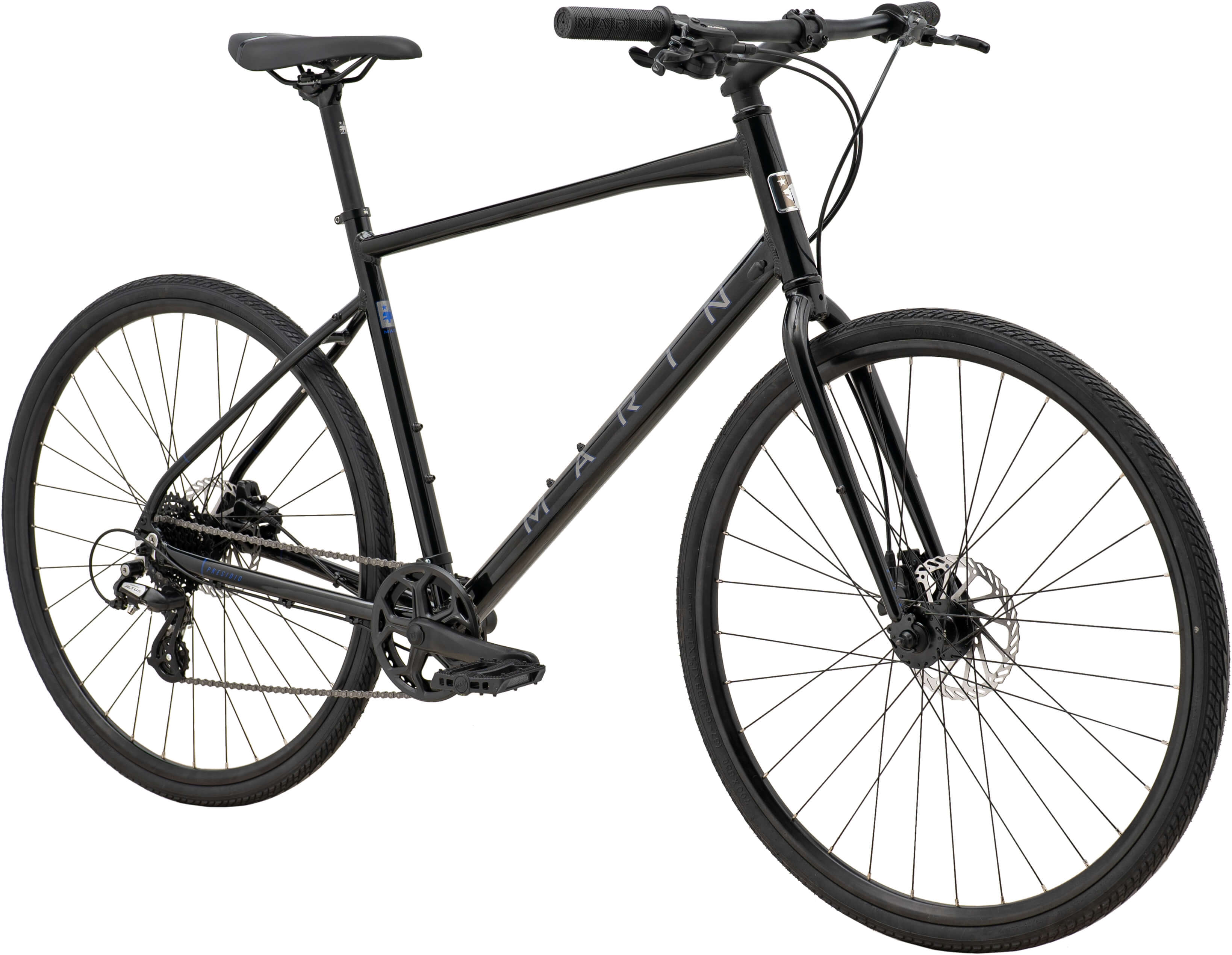 Велосипед 28" Marin Presidio 1 рама - L Gloss Metallic Black/Charcoal/Blue A5 фото 2