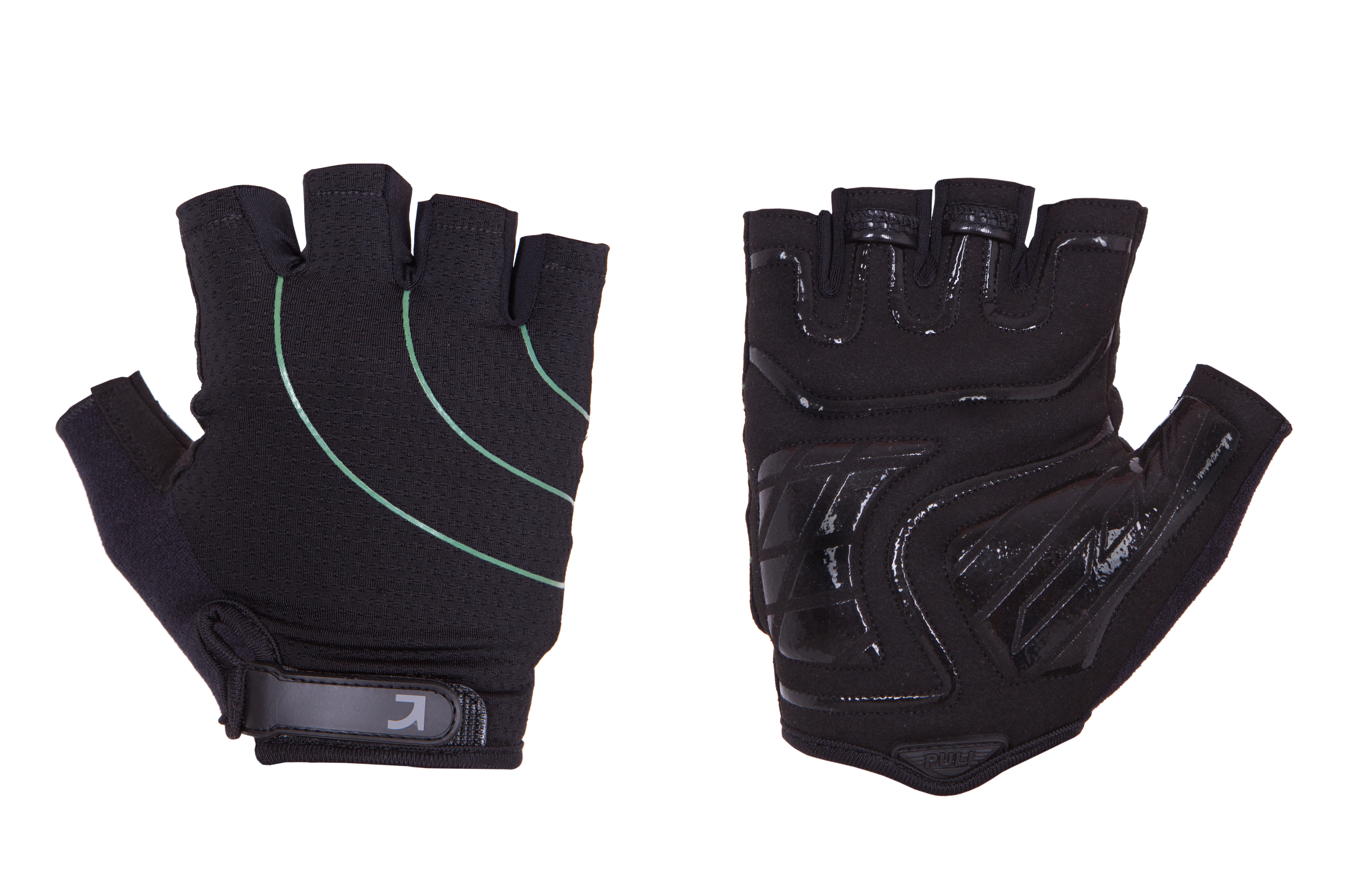 Перчатки Green Cycle Nimble 2 без пальцев XL черно-зеленые фото 