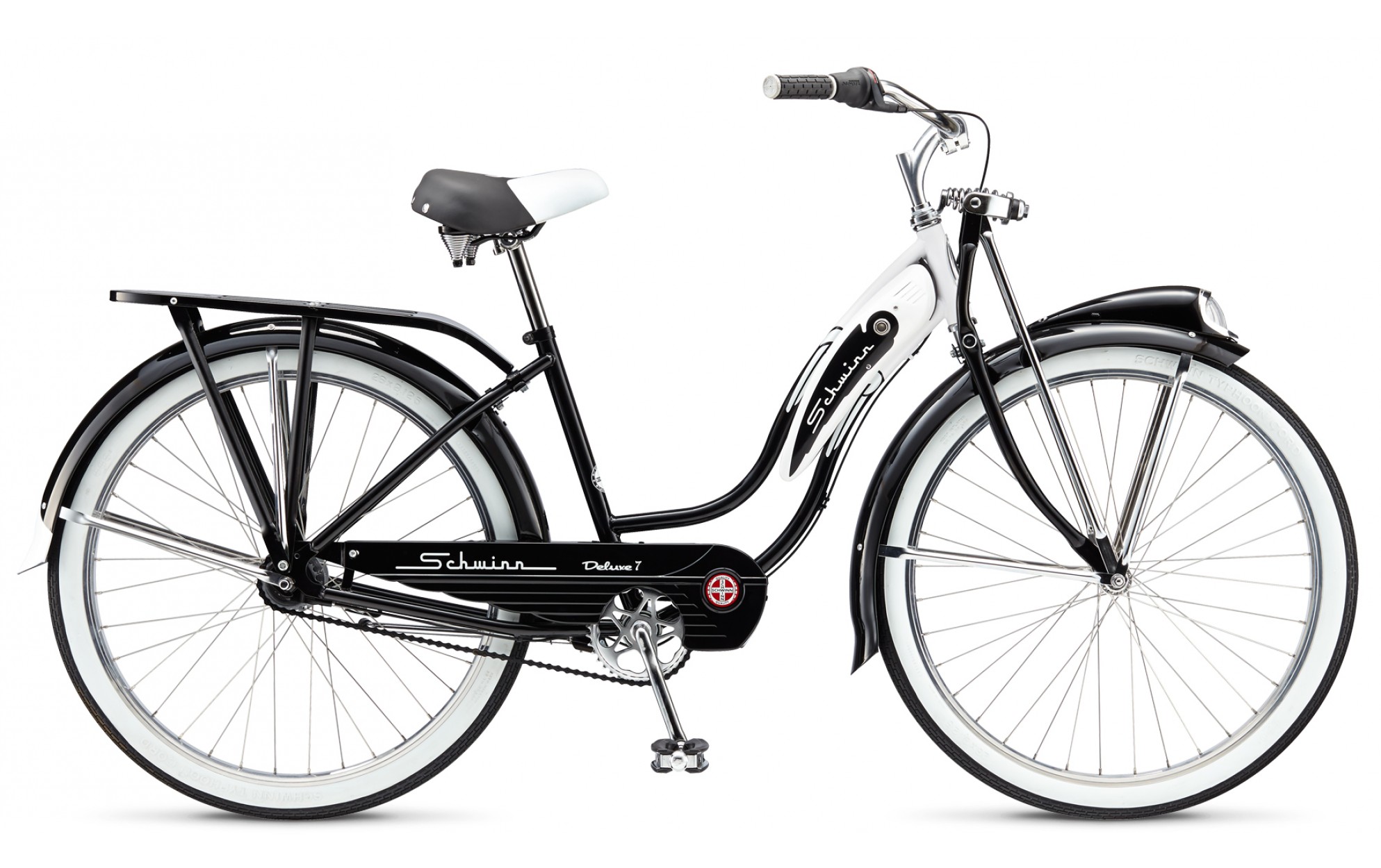 Велосипед 26" Schwinn Classic Deluxe 7 thru step frame black 2015 фото 