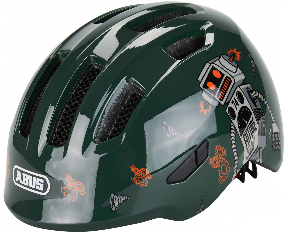 Шлем детский ABUS SMILEY 3.0, размер M (50-55 см), Green Robo