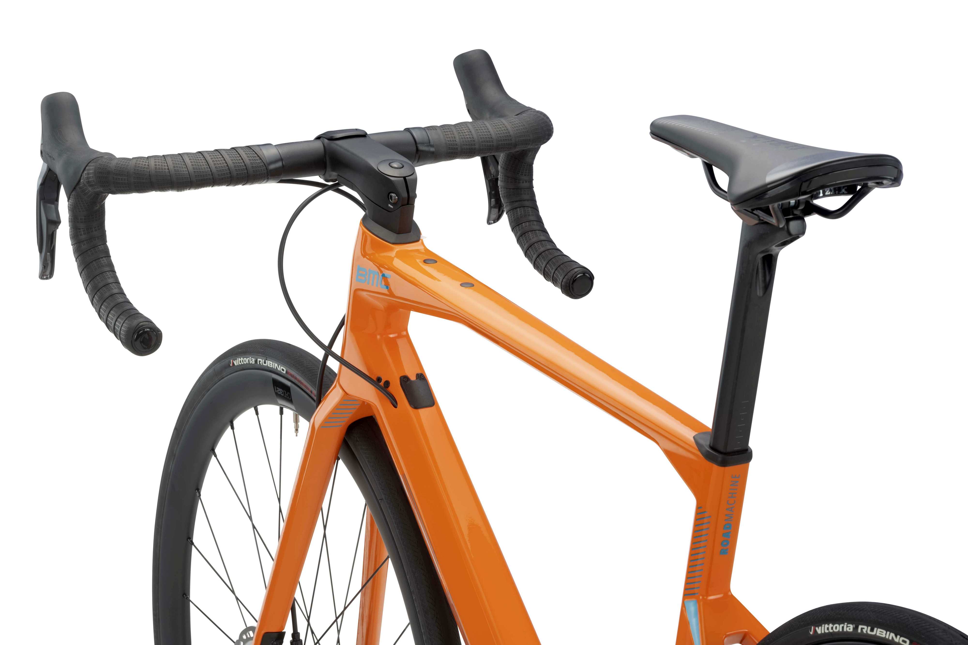 Велосипед 28" BMC Roadmachine ONE Carbon Di2 рама - 51 Apricot & Petrol Blue A4 фото 5