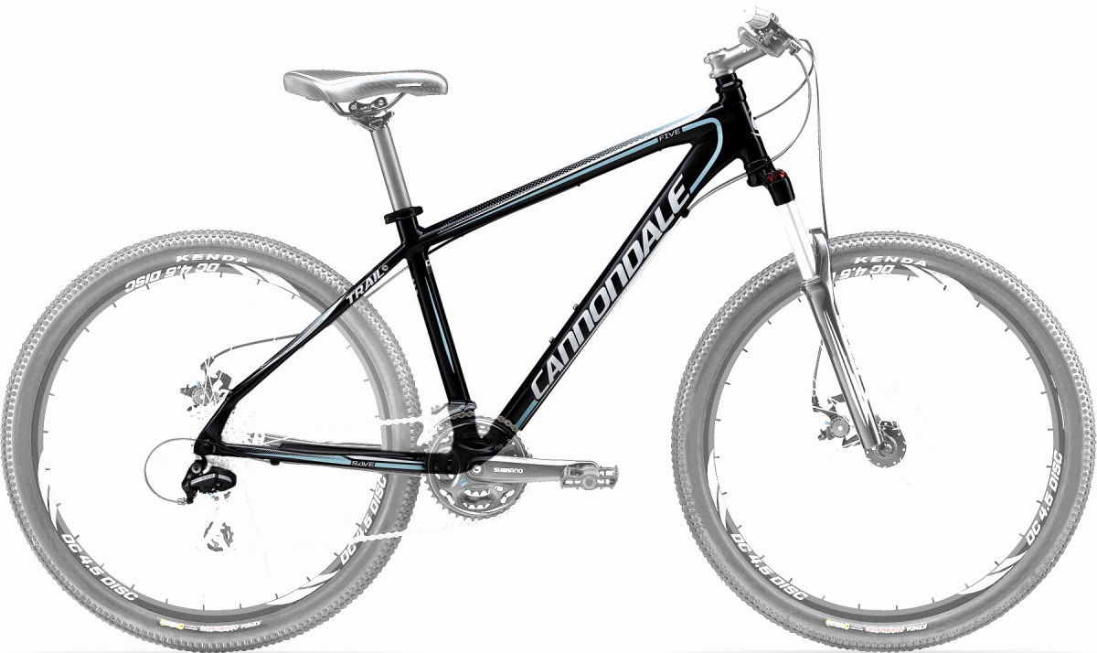 Рама Cannondale 26 "Trail 5 Feminine рама - T чорна 2012 фото 