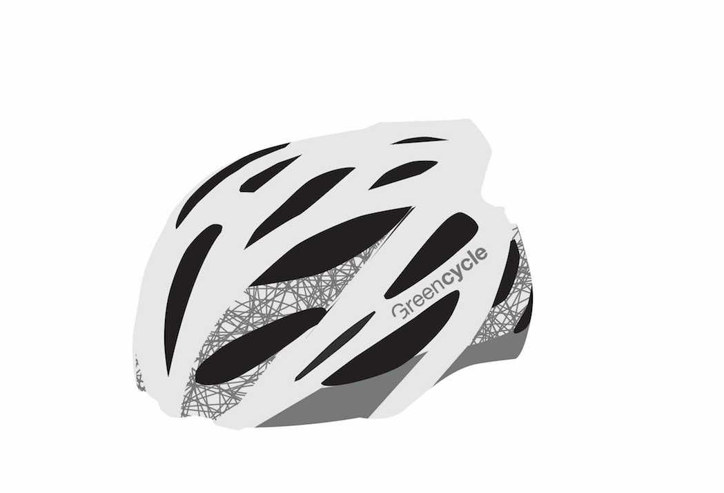 Шлем Green Cycle New Alleycat размер 54-58см для города/шоссе бело-серый матовый