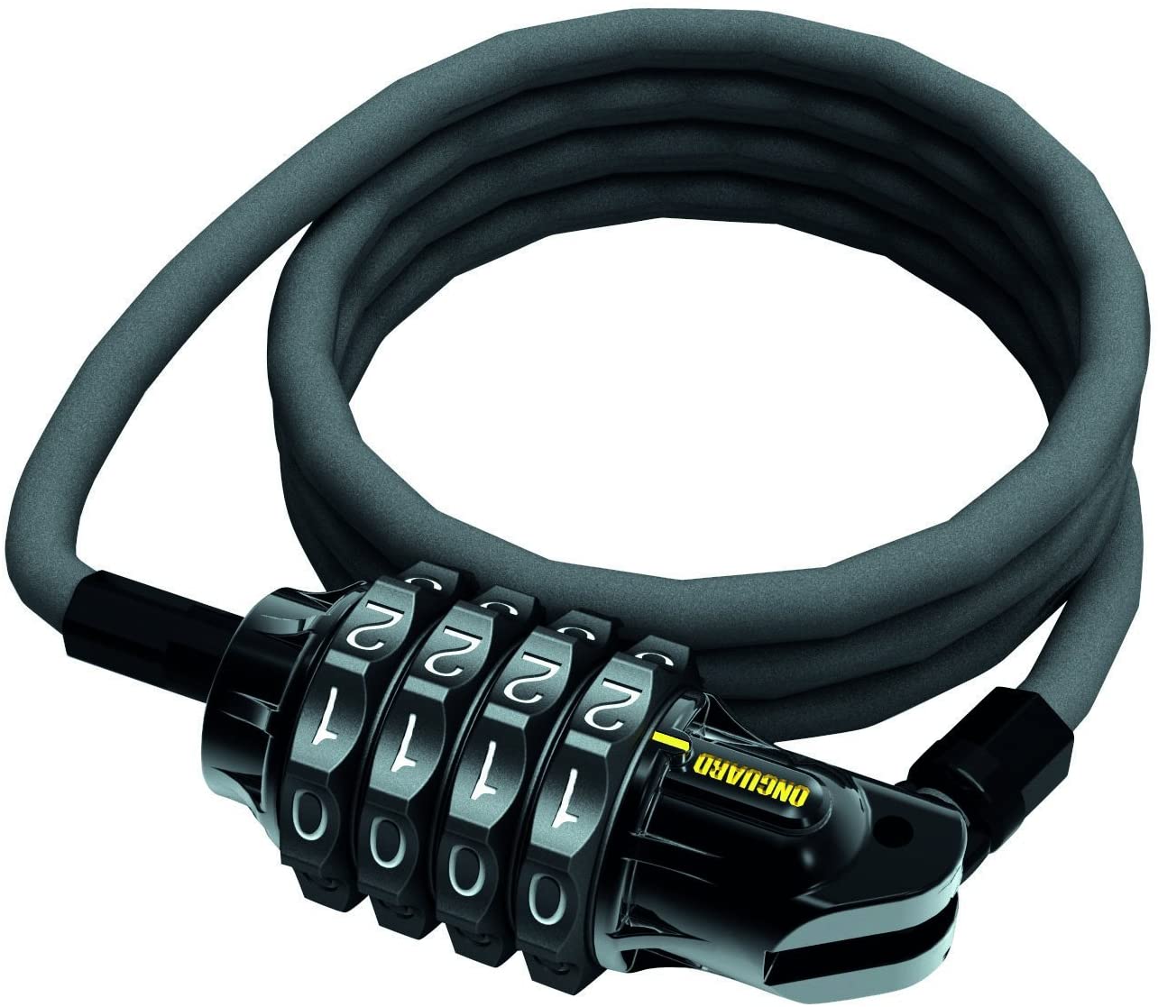 Замок ONGUARD TERRIER Combo 4 кодовий на 4 цифри, трос 120см х 6мм фото 