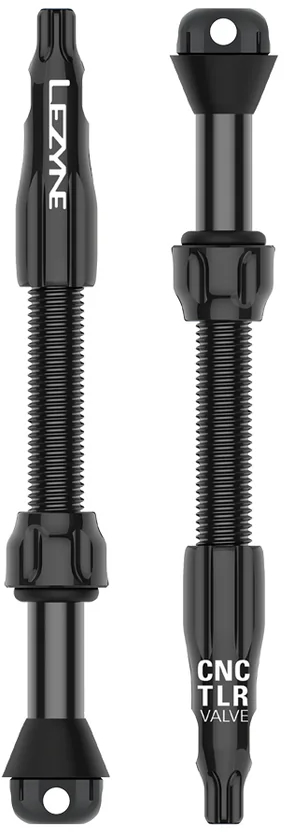 Ниппель для бескамерки Lezyne CNC TLR VALVE PRO 60 мм, черный фото 