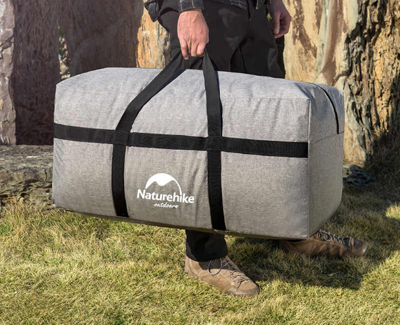 Сумка для хранения Naturehike NH17S021-L, 100 л, серая фото 6