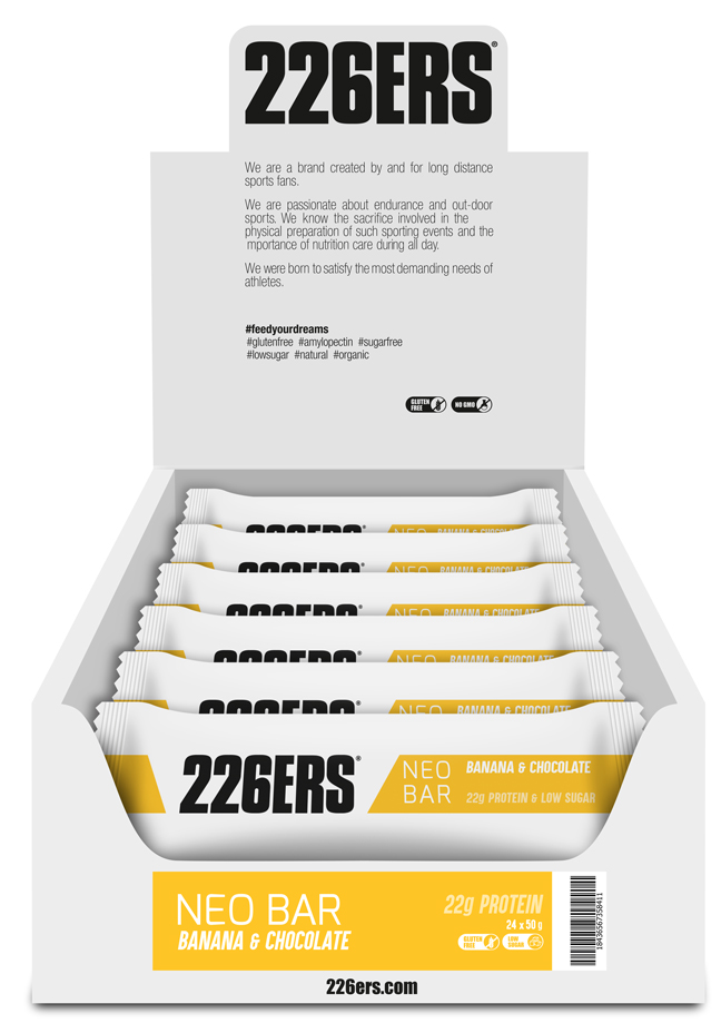 Батончик 226ERS Neo Protein банан/шоколад 50г 24шт/уп 1200г фото 