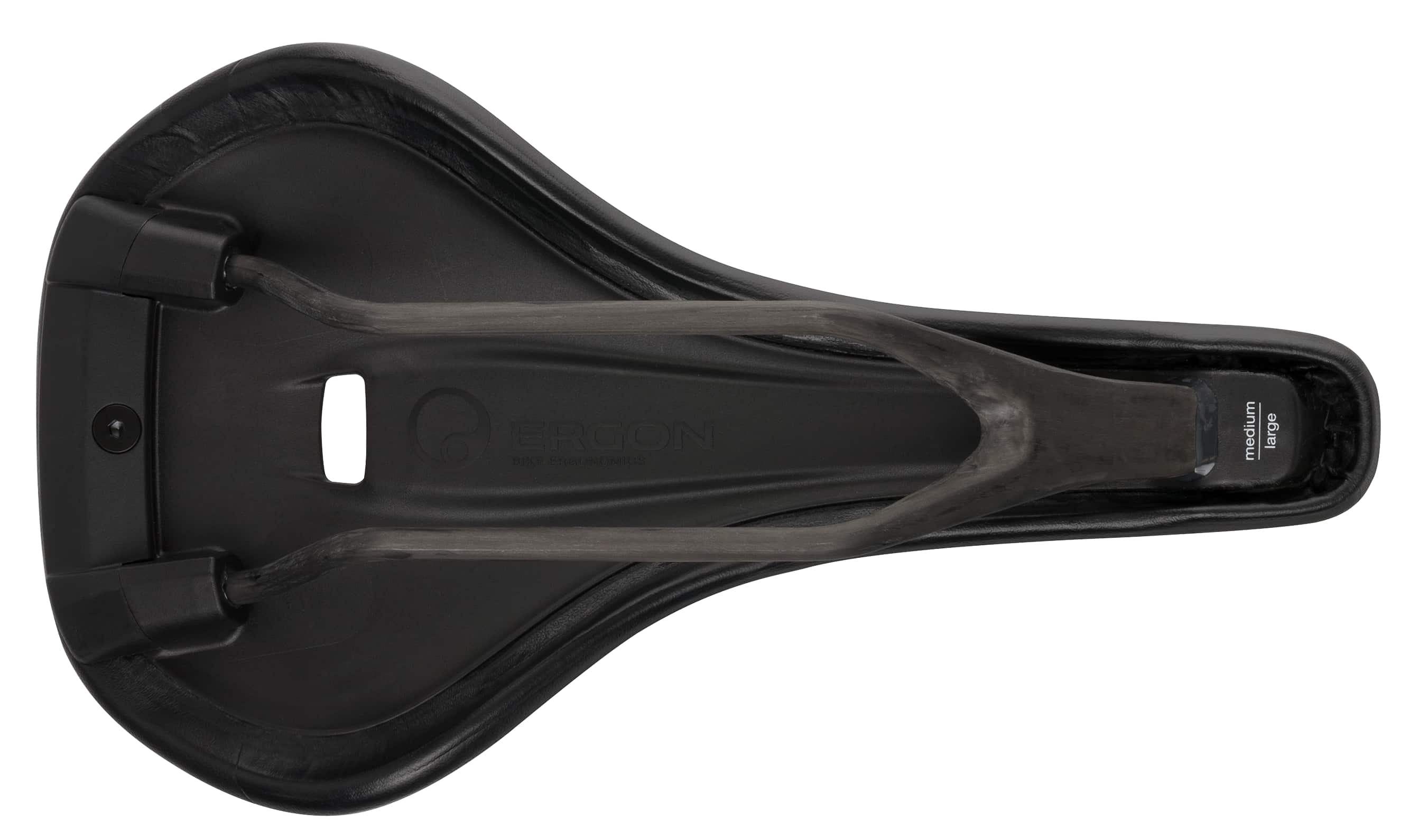 Сідло Ergon SR Carbon Men S/M, 140 мм, Stealth, чорне фото 5