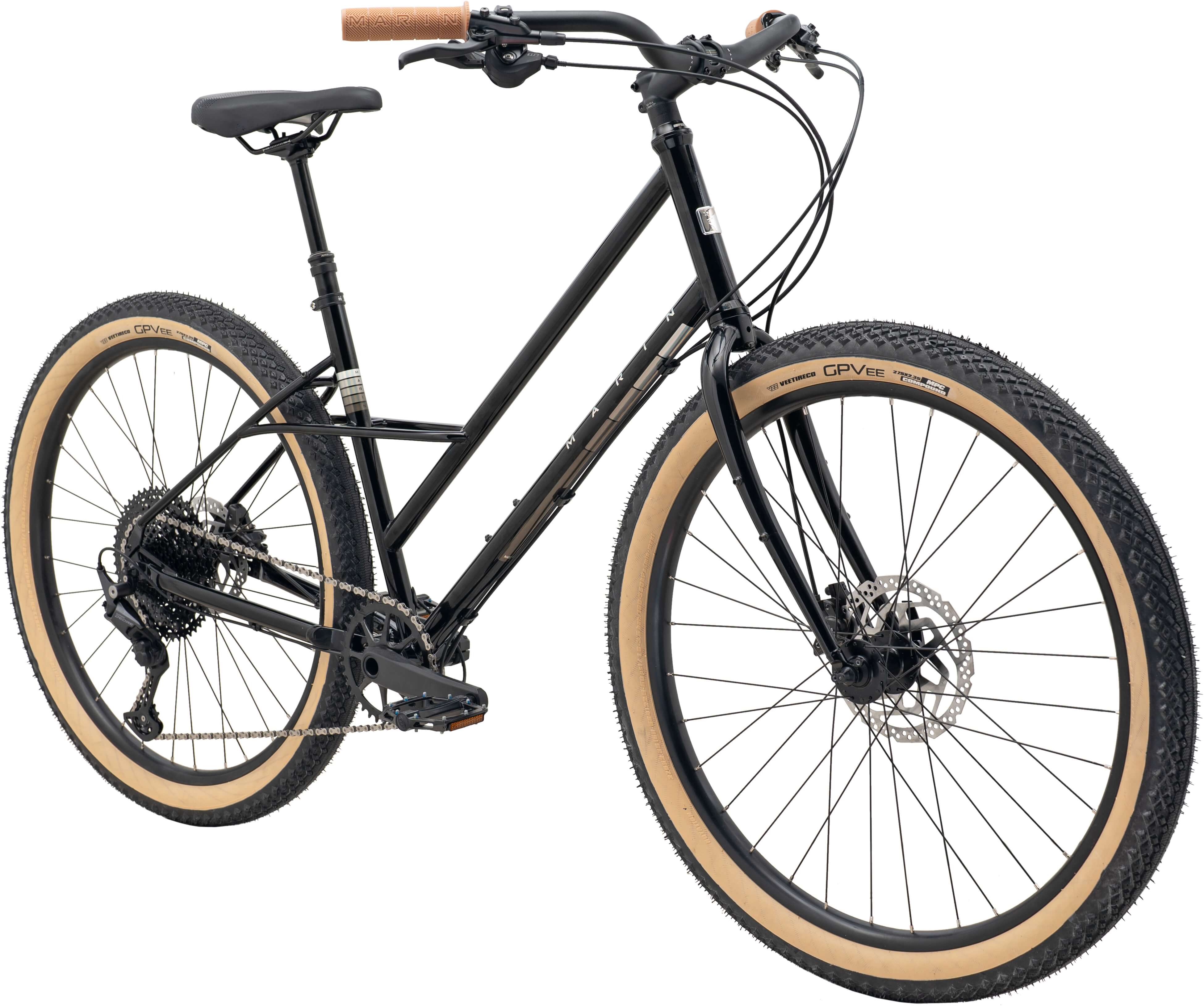 Велосипед 27,5" Marin Larkspur 2 рама - M Gloss Black/Holograph A5 фото 2