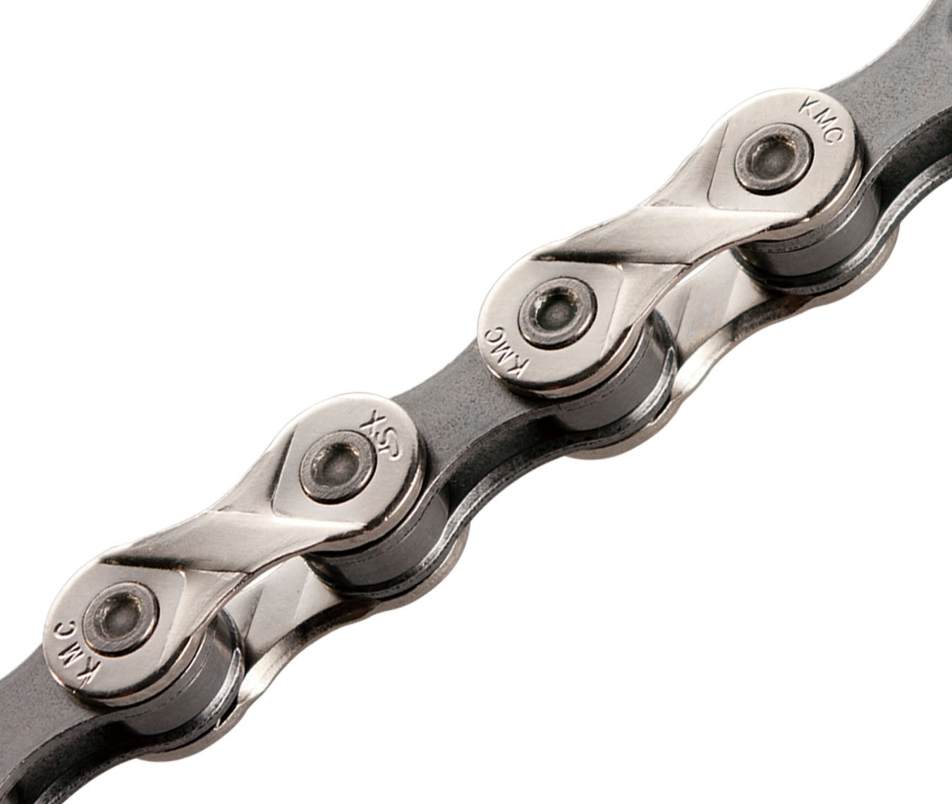 Цепь инд. 116 зв. 1/2x3/32 KMC X8 silver/dark silver фото 