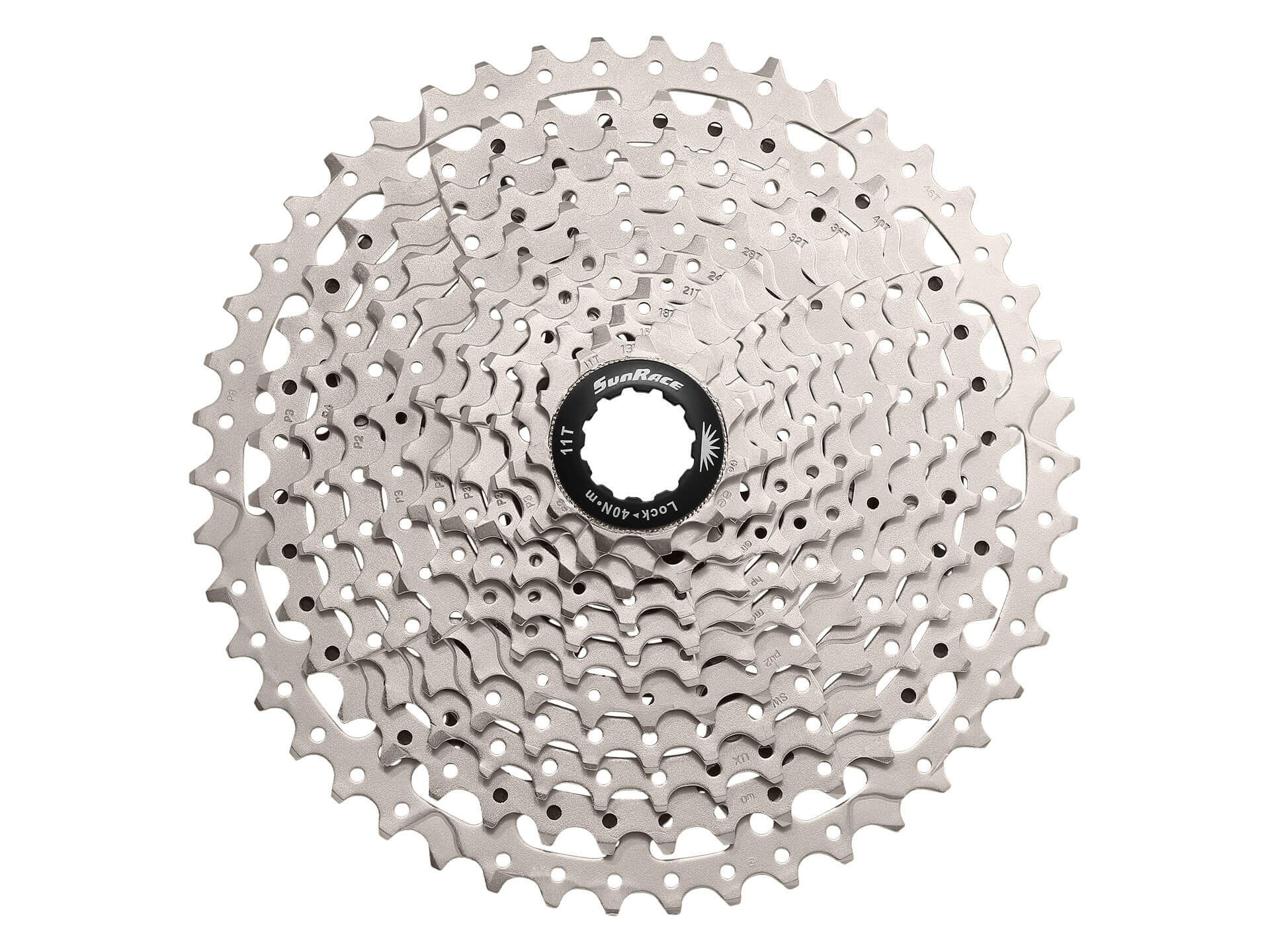 Кассета 11-k 11-46T SUN RACE MS8 MTB, Metallic Silver фото 
