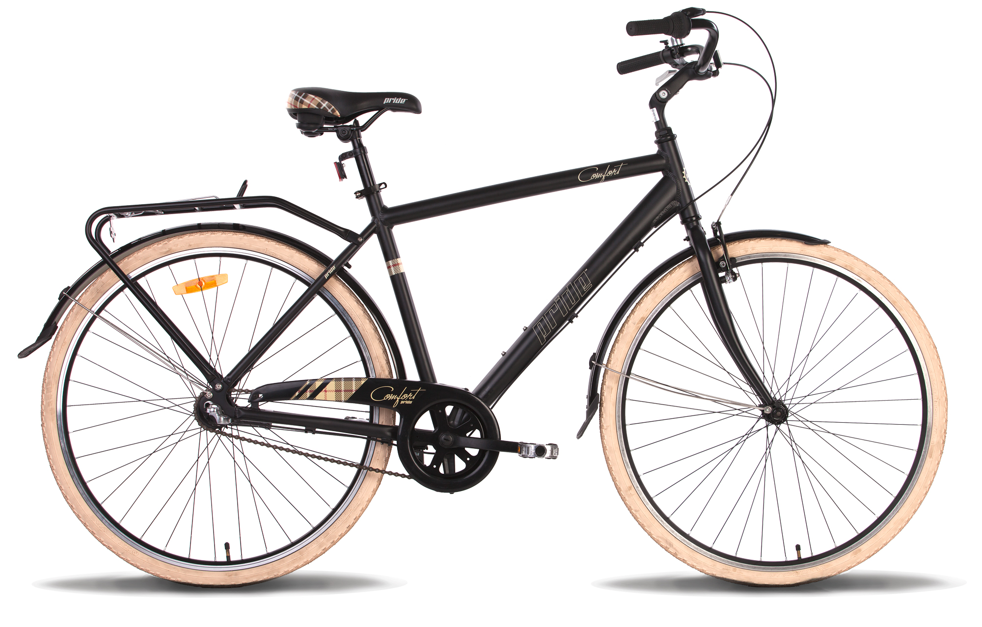 Велосипед 28 "Pride COMFORT 3 рама - 18" чорно-бежевий матовий 2015