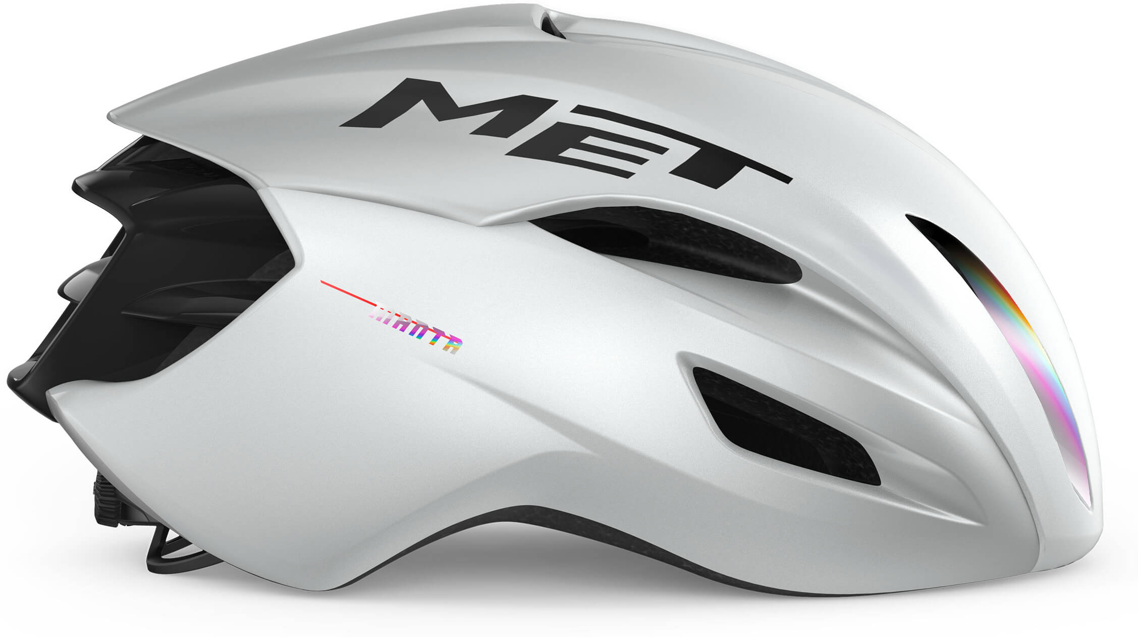 Шлем Met MANTA MIPS CE размер L (58-61), White Holographic Glossy фото 3