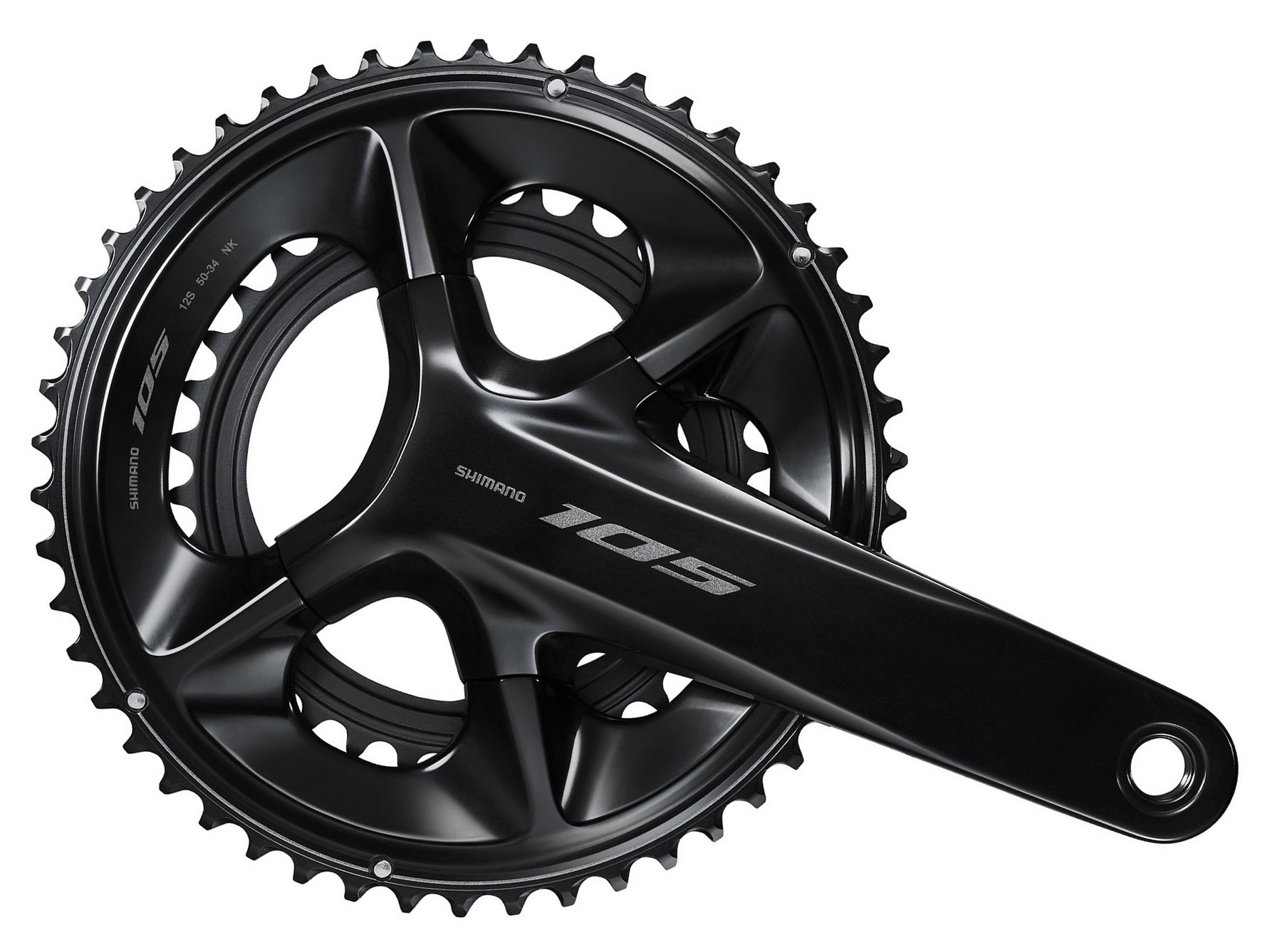Шатуни Shimano FC-R7100 105, Hollowtech II, 172.5 мм, 50x34, 12-шв., без каретки фото 1