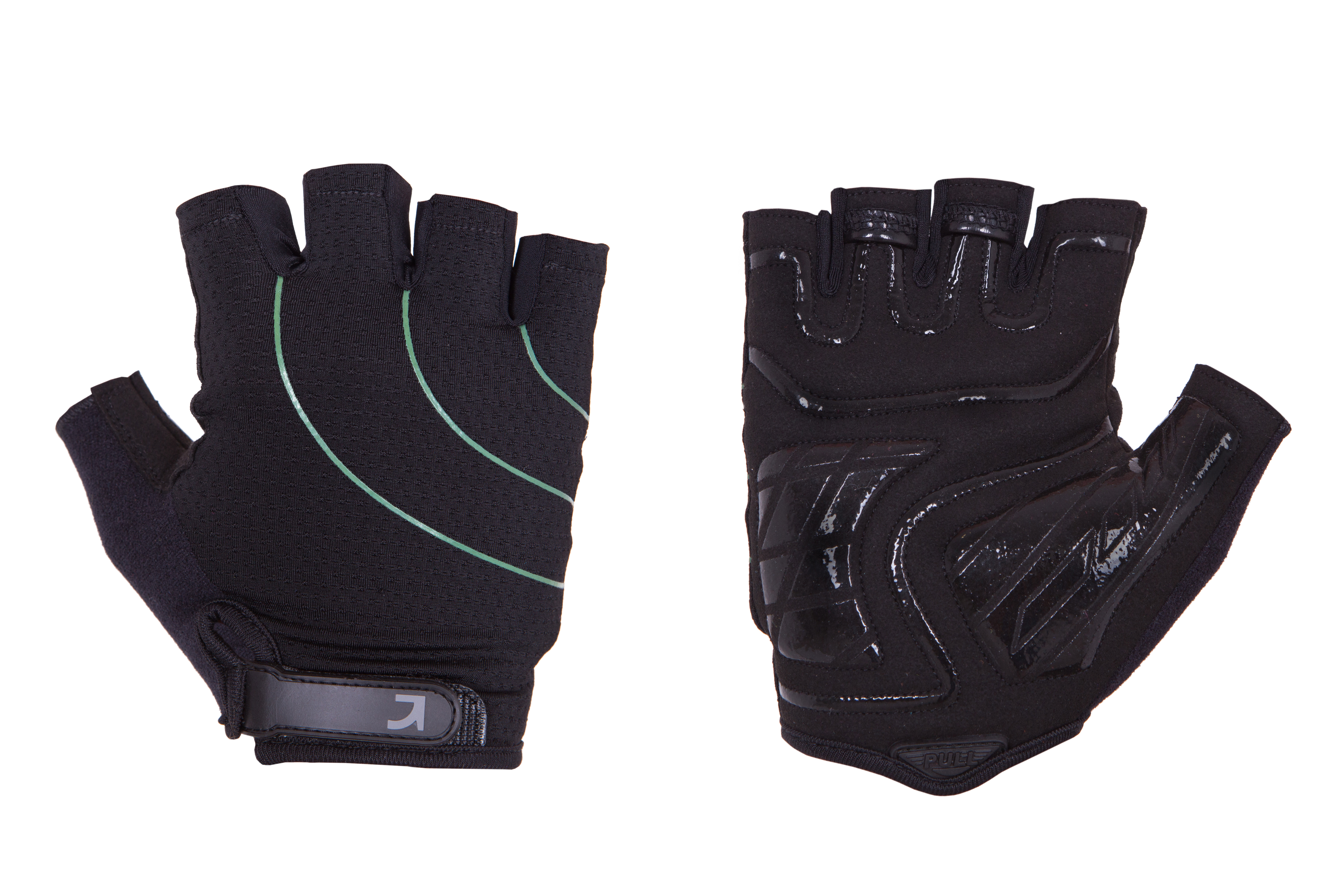 Рукавички Green Cycle Nimble 2 без пальців M чорно-зелені фото 