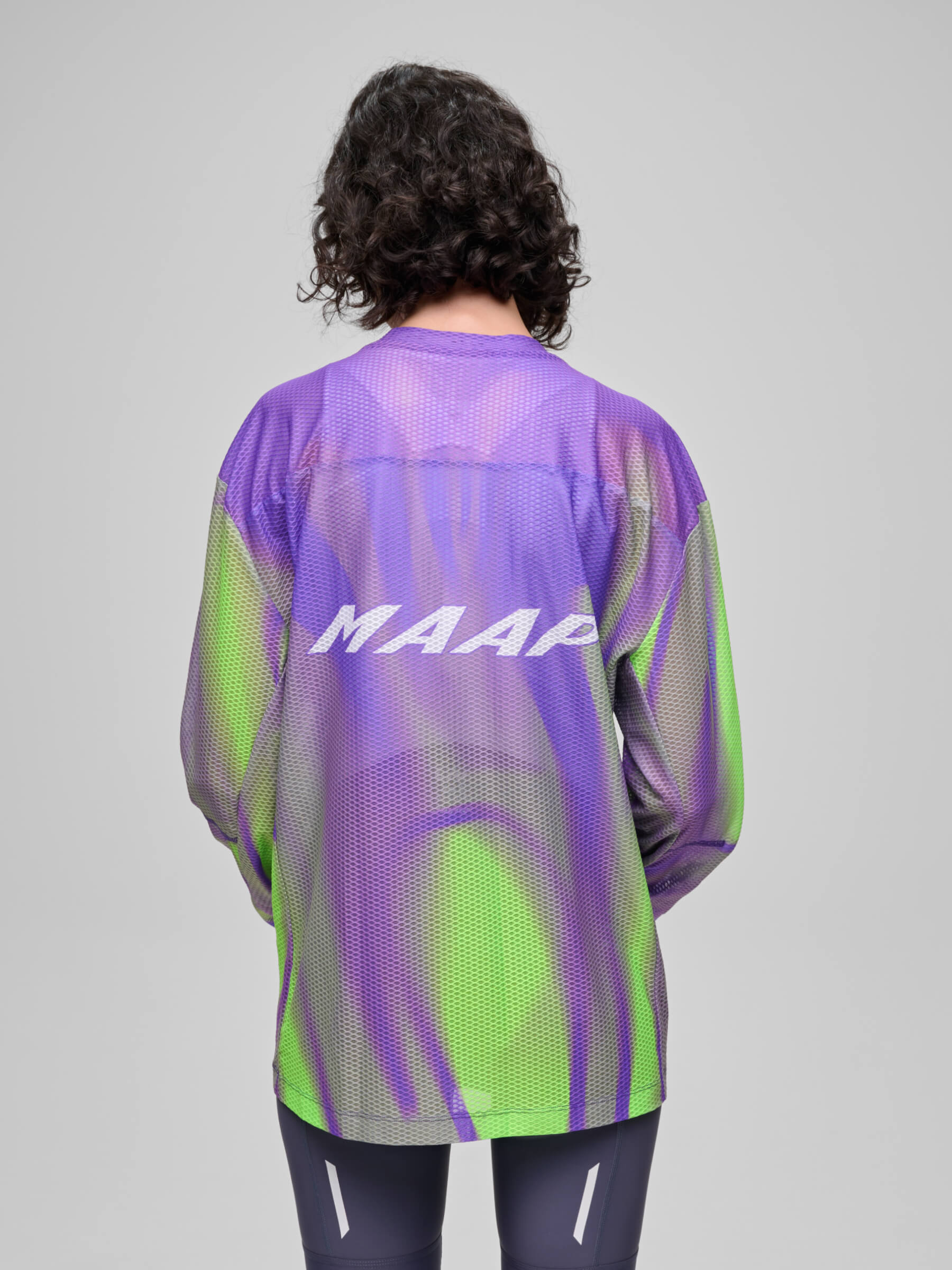 Лонгслив MAAP World Tour 26 Mesh LS Tee Blackout Glow XXL фото 3