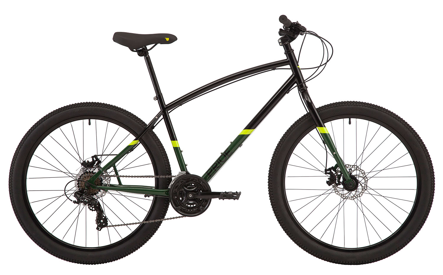Велосипед 27,5" Pride ROCKSTEADY 7.1 рама - M BLACK/KHAKI A0 фото 