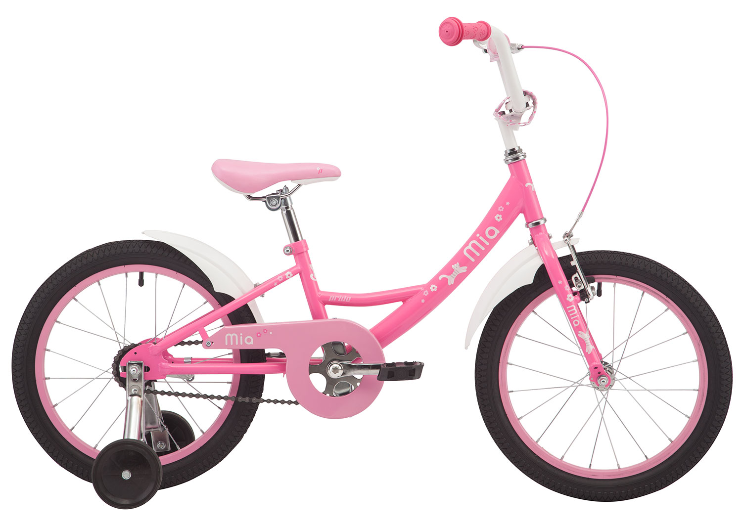 Велосипед 18" Pride MIA 18 розовый 2019 фото 