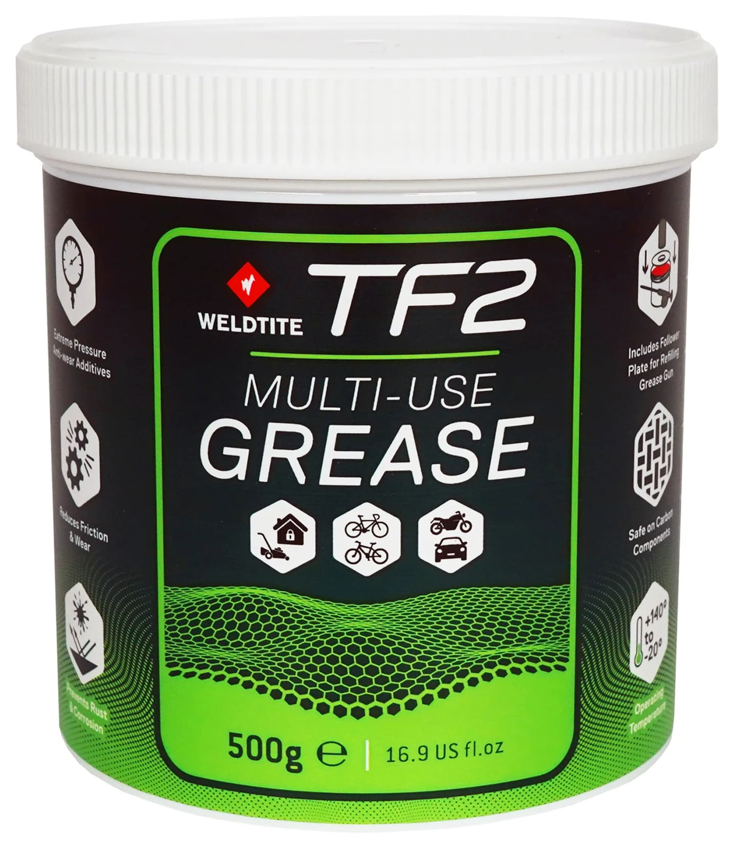Мастило Weldtite 03138 TF2 MULTI-USE GREASE, синтетичне високотемпературне, 500гр фото 