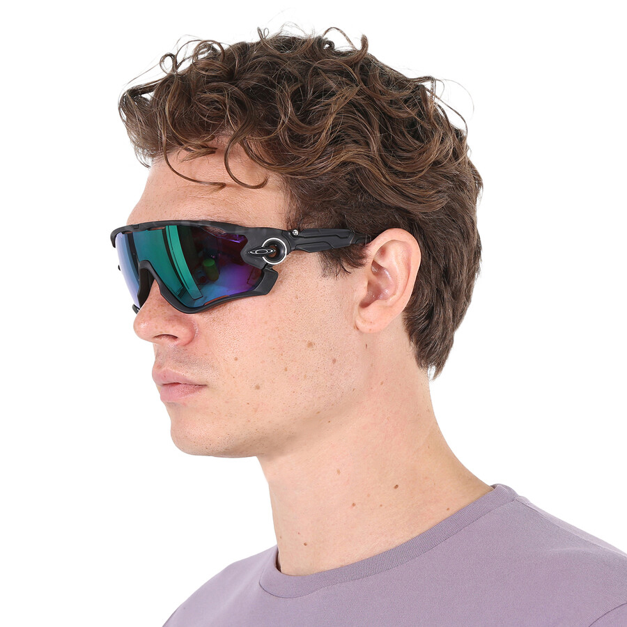 Очки Oakley JAWBREAKER Matte Black Camo / Prizm Road Jade фото 4
